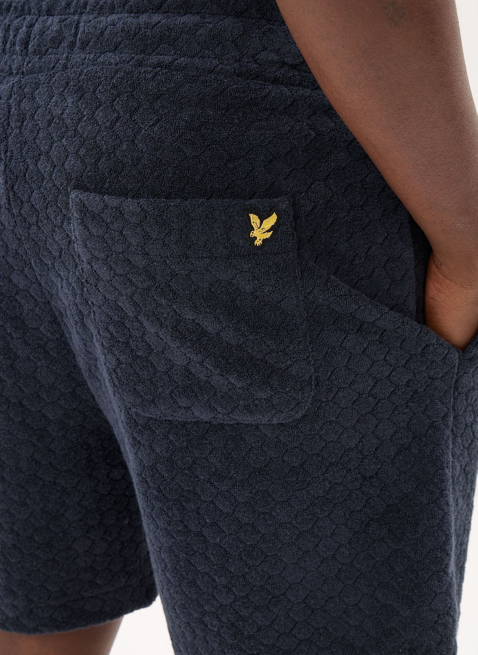 Sportshorts Honeycomb Towelling Short herren blau Lyle & Scott Sportshorts Honeycomb Towelling Short herren blau Dark Navy