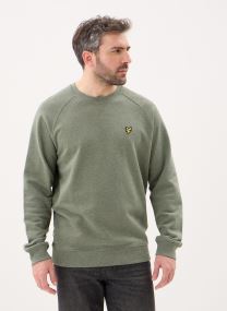Sweats Tri-Marl Raglan Crew Neck Sweatshirt homme vert Lyle & Scott Sweats Tri-Marl Raglan Crew Neck Sweatshirt homme vert Khaki Tri Marl