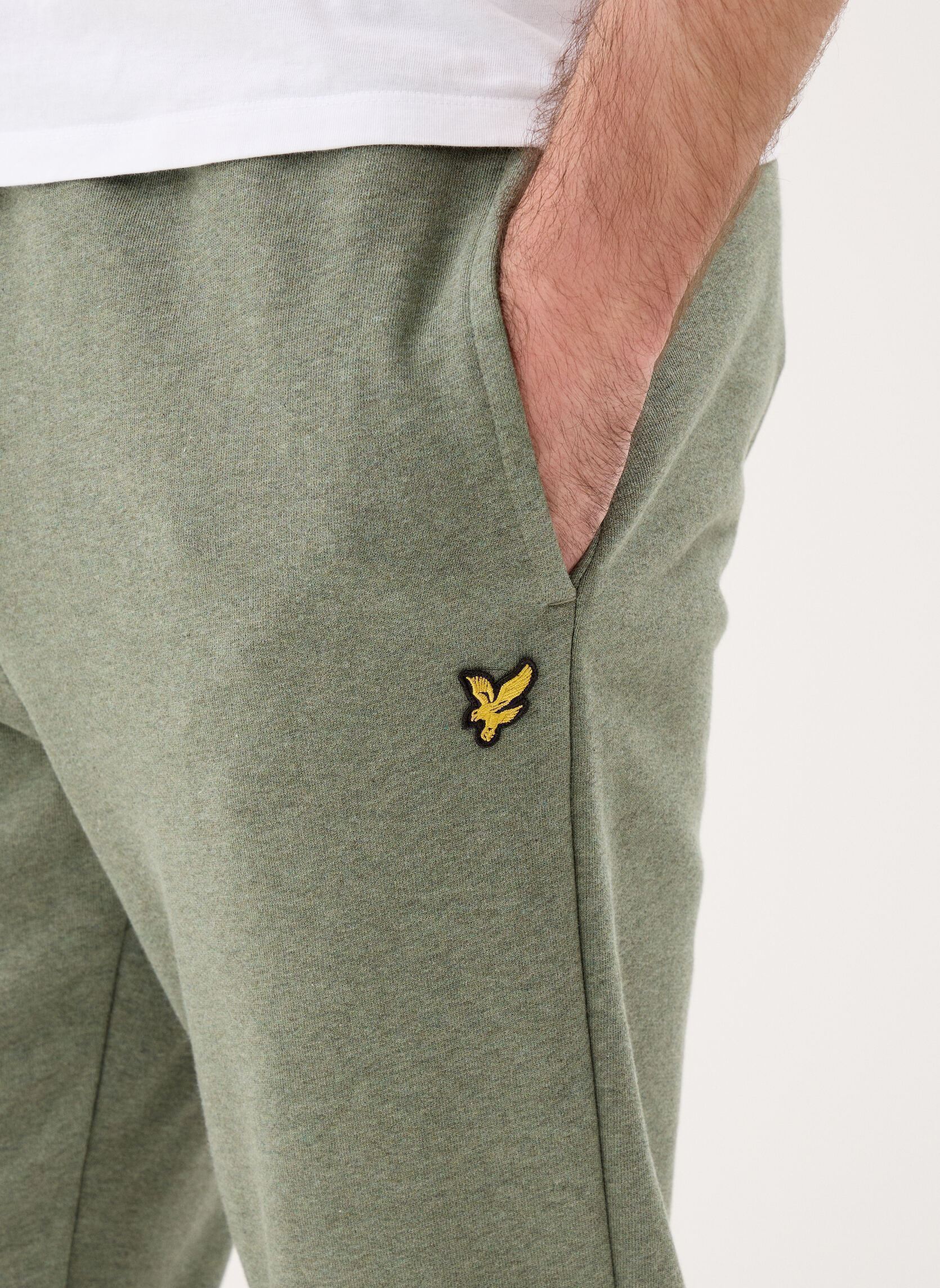 Jogginghosen Tri-Marl Sweatpant herren grün Lyle & Scott Jogginghosen Tri-Marl Sweatpant herren grün Khaki Tri Marl