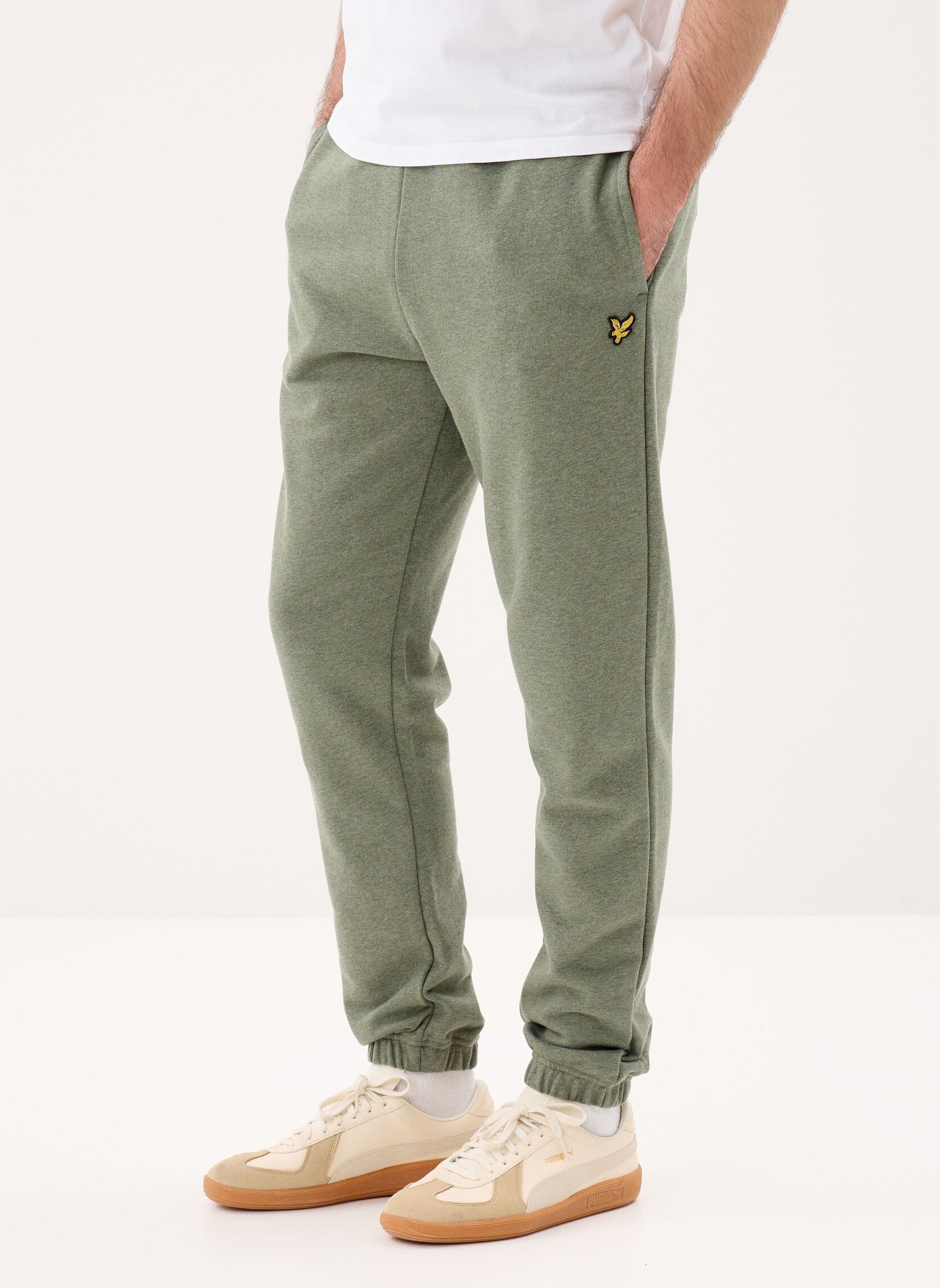 Jogginghosen Tri-Marl Sweatpant herren grün Lyle & Scott Jogginghosen Tri-Marl Sweatpant herren grün Khaki Tri Marl