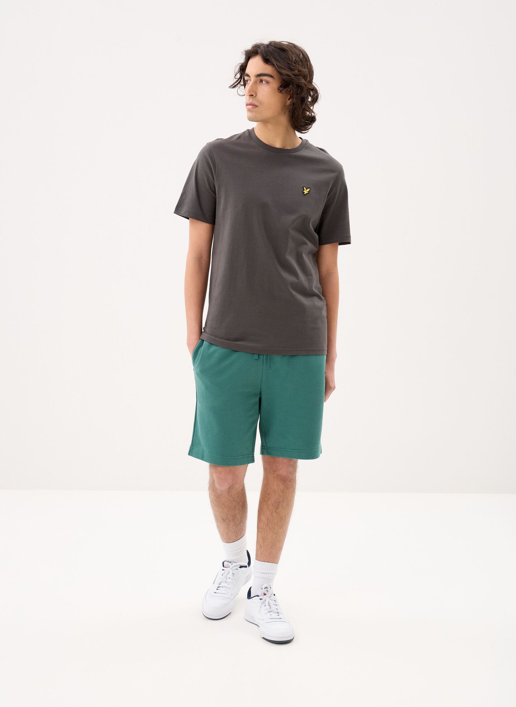 Shorts de sport Plain Sweatshort homme vert Lyle & Scott Shorts de sport Plain Sweatshort homme vert EVERGLADE
