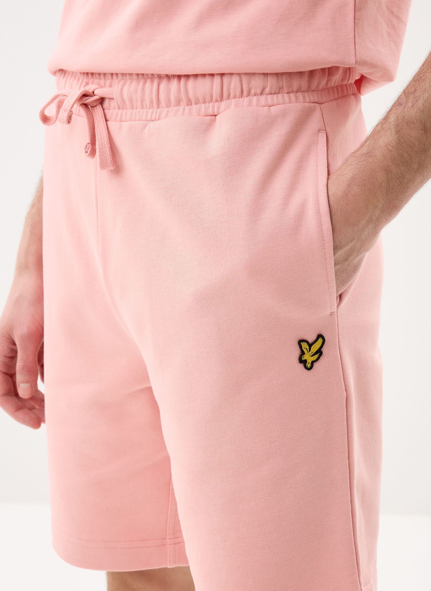Sportshorts Plain Sweatshort heren roze Lyle & Scott Sportshorts Plain Sweatshort heren roze PINK GRAPEFRUIT