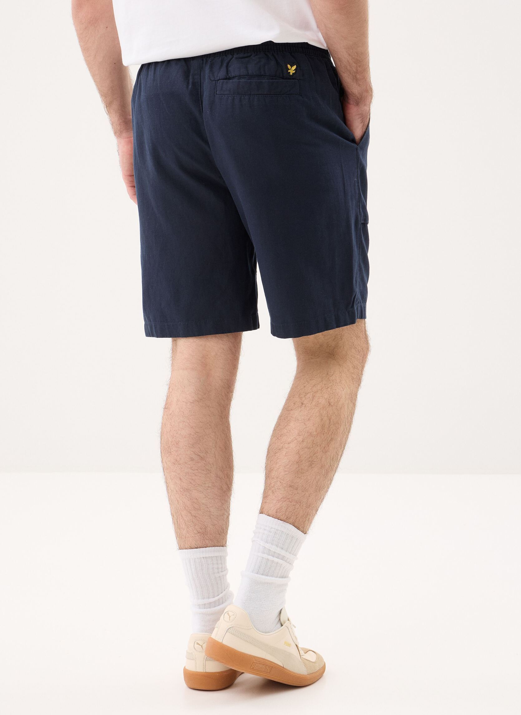 Shorts Linen Short herren blau Lyle & Scott Shorts Linen Short herren blau Dark Navy