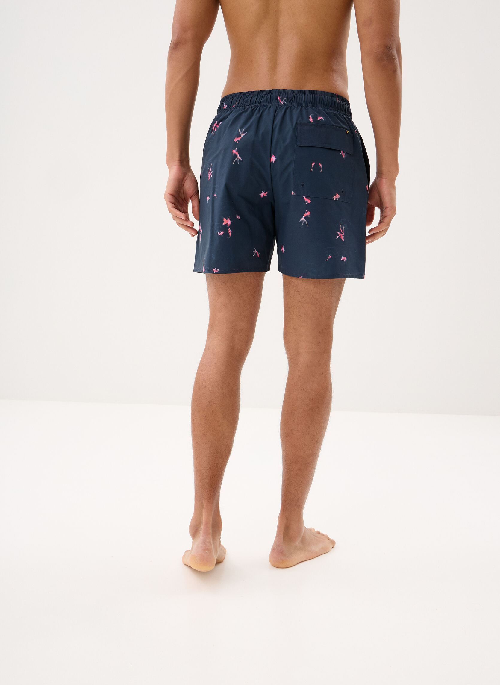 Badeshorts Goldfish Resort Swim Short herren blau Lyle & Scott Badeshorts Goldfish Resort Swim Short herren blau Dark Navy/ Hot Pink