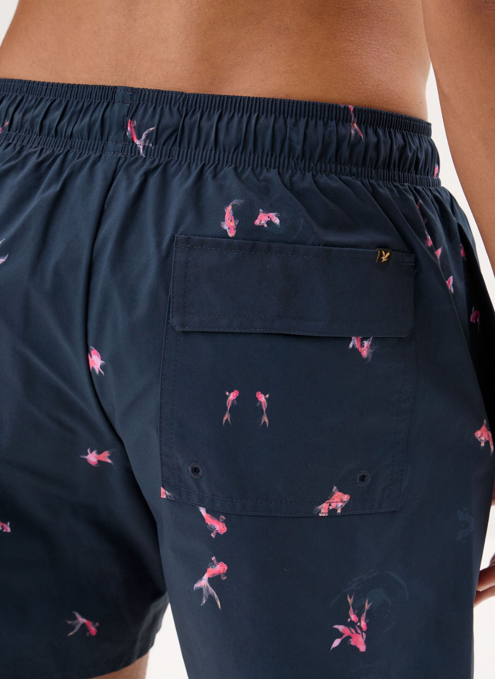 Badeshorts Goldfish Resort Swim Short herren blau Lyle & Scott Badeshorts Goldfish Resort Swim Short herren blau Dark Navy/ Hot Pink