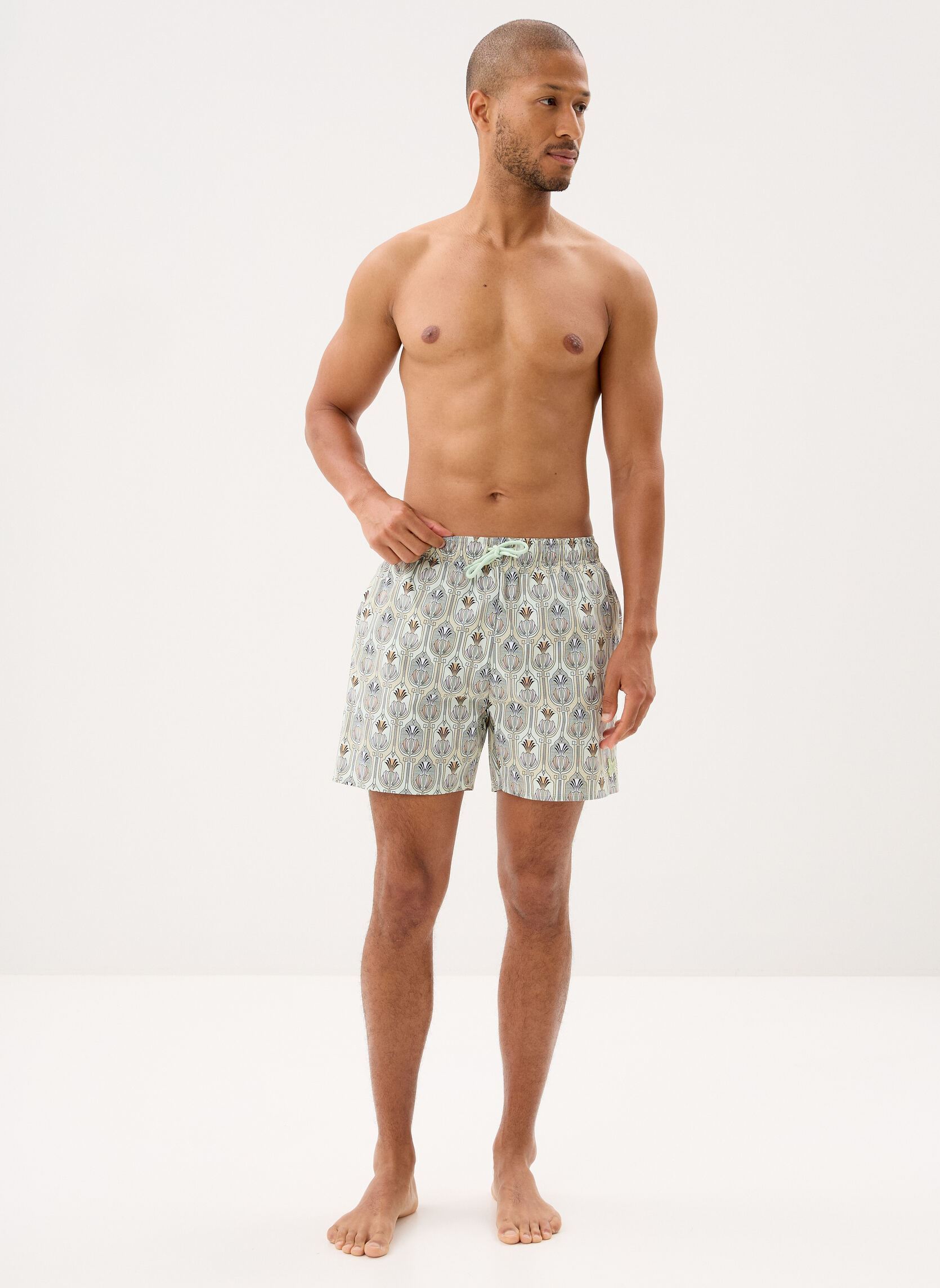 Shorts de bain Botanical Swimshort homme multicolore Lyle & Scott Shorts de bain Botanical Swimshort homme multicolore Tender Greens