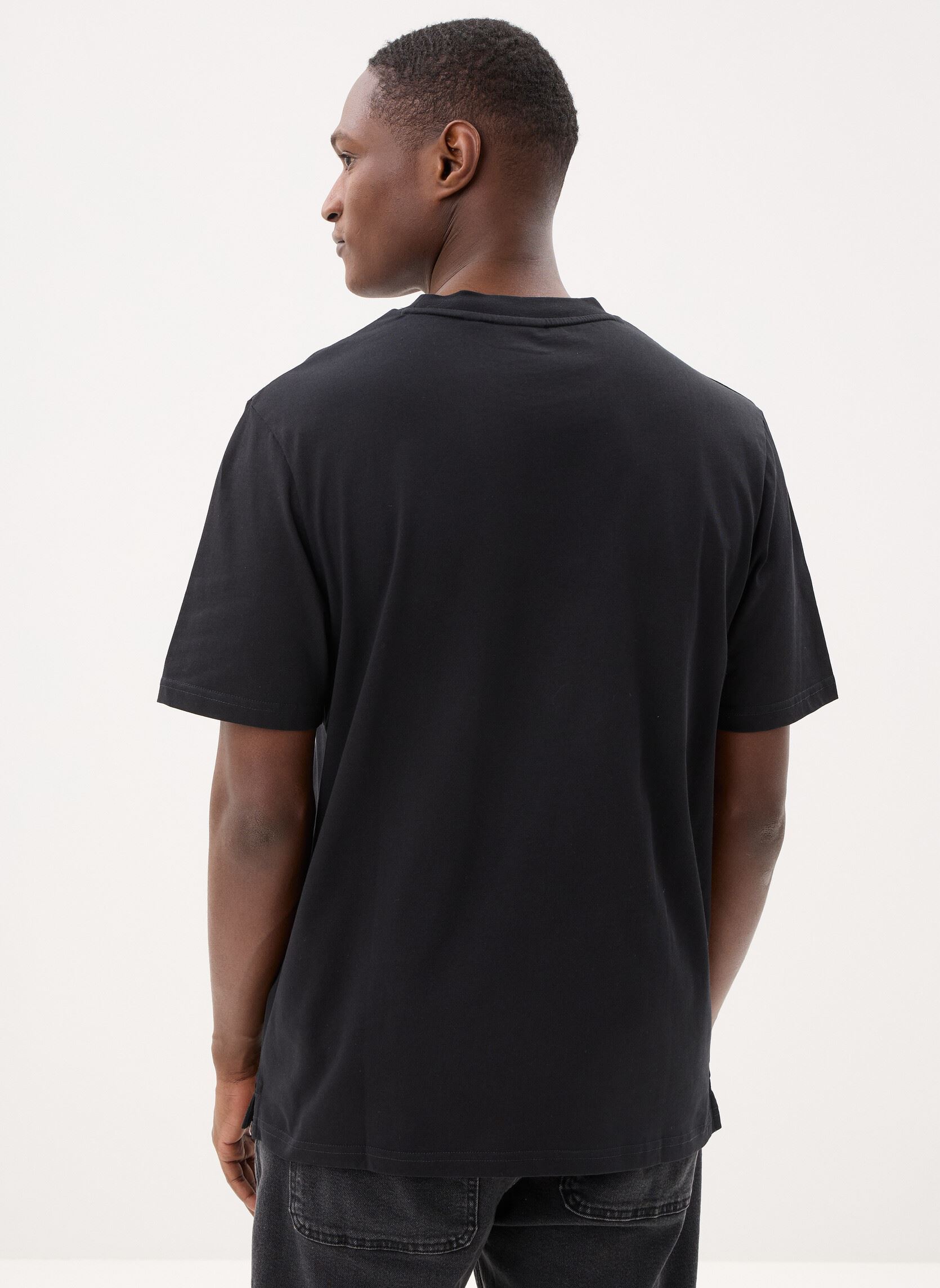 Kurzarm-T-Shirts Oversized T-Shirt herren schwarz Lyle & Scott Kurzarm-T-Shirts Oversized T-Shirt herren schwarz JET BLACK