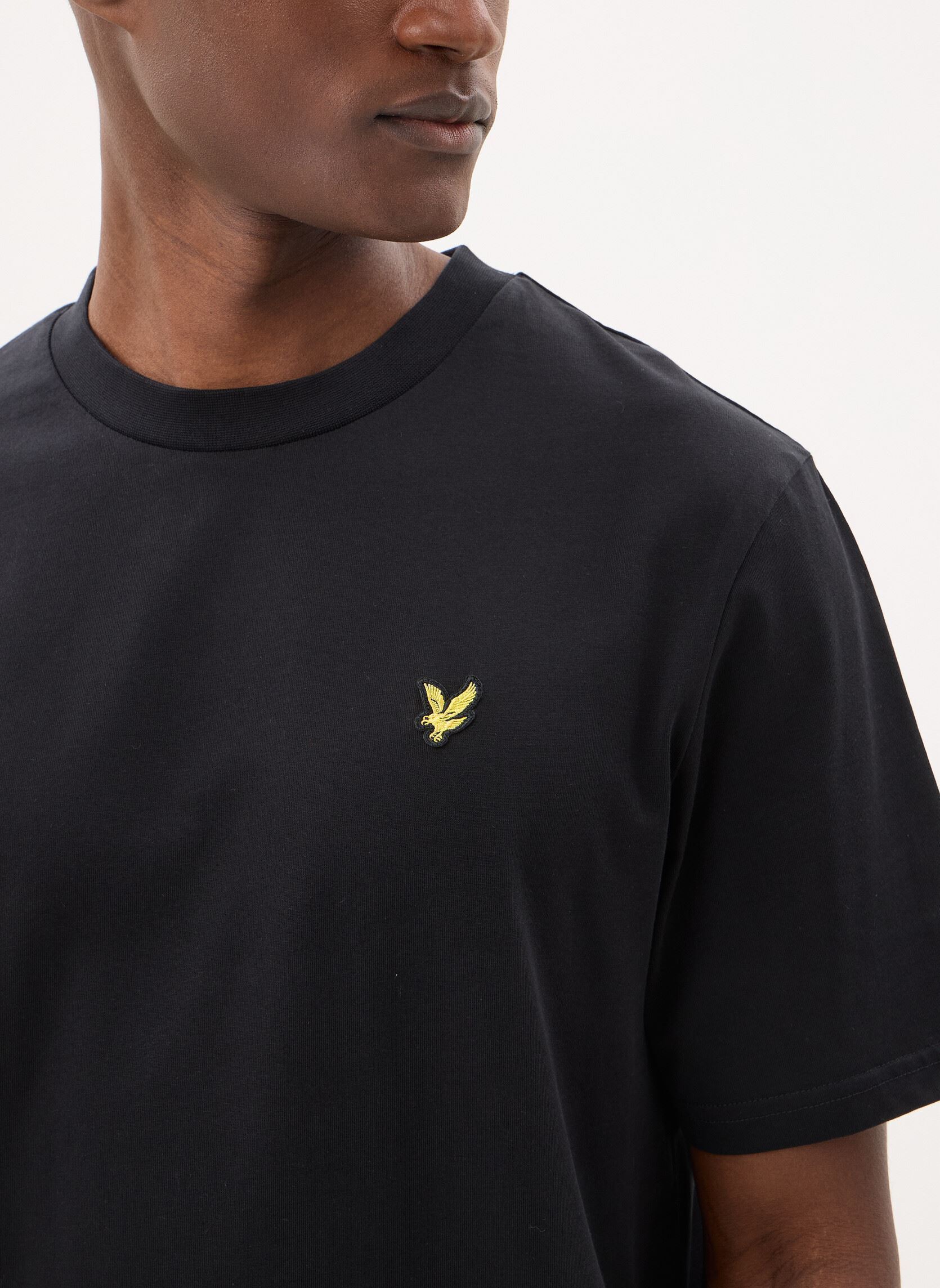 Kurzarm-T-Shirts Oversized T-Shirt herren schwarz Lyle & Scott Kurzarm-T-Shirts Oversized T-Shirt herren schwarz JET BLACK