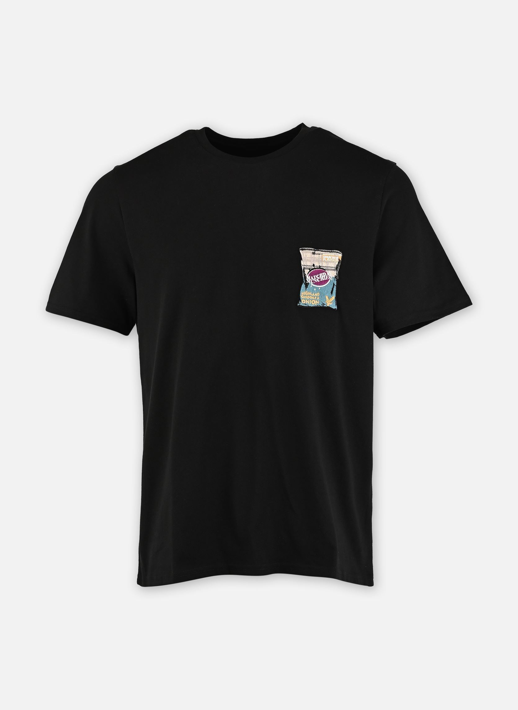 Kurzarm-T-Shirts Supermarket Embroidered T-Shirt herren schwarz Lyle & Scott Kurzarm-T-Shirts Supermarket Embroidered T-Shirt herren schwarz JET BLACK