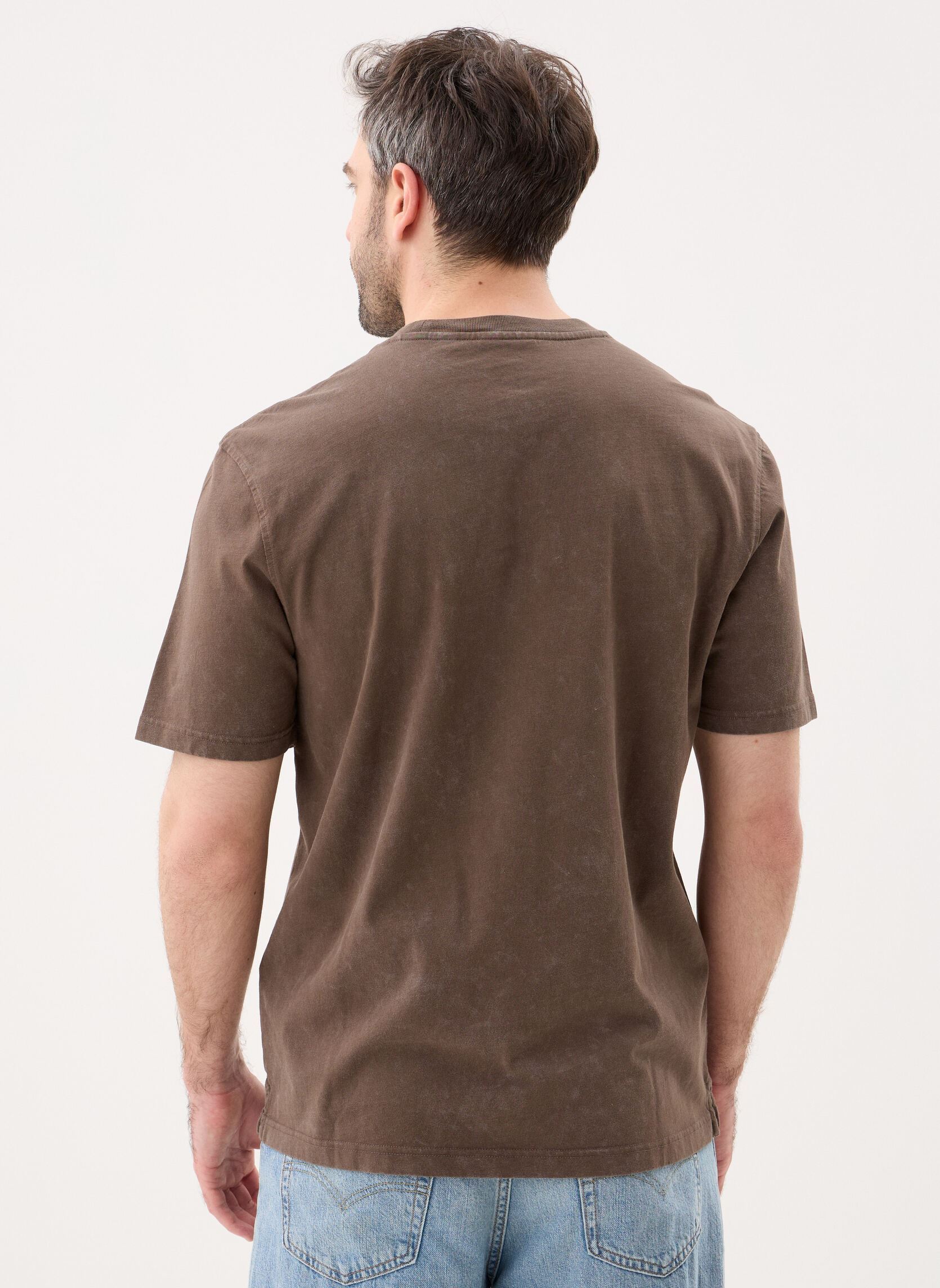 T-Shirts Heavy Laundered T-Shirt herren schwarz Lyle & Scott T-Shirts Heavy Laundered T-Shirt herren schwarz Soft black