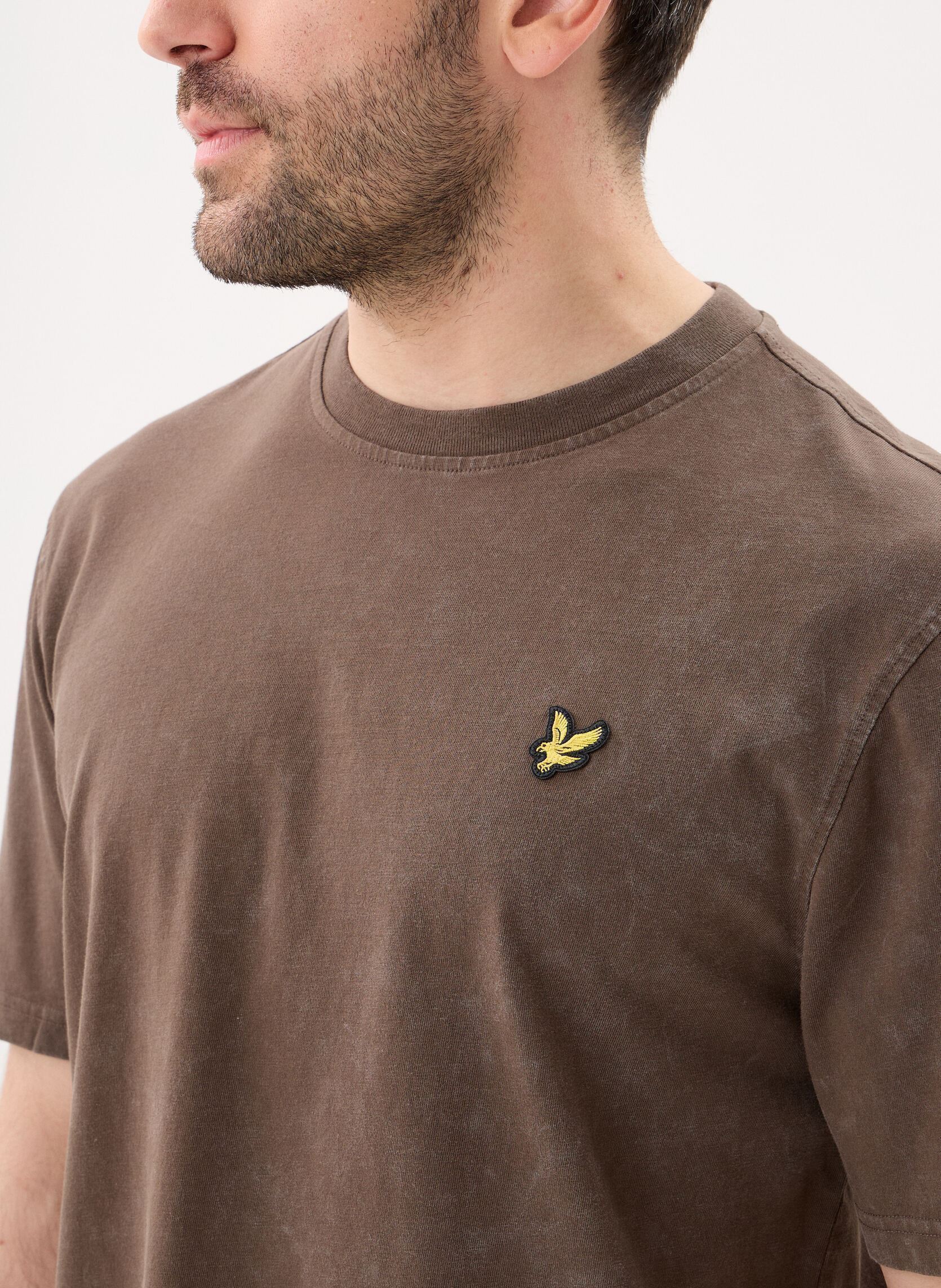 T-Shirts Heavy Laundered T-Shirt herren schwarz Lyle & Scott T-Shirts Heavy Laundered T-Shirt herren schwarz Soft black