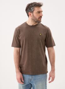 T-Shirts Heavy Laundered T-Shirt herren schwarz Lyle & Scott T-Shirts Heavy Laundered T-Shirt herren schwarz Soft black