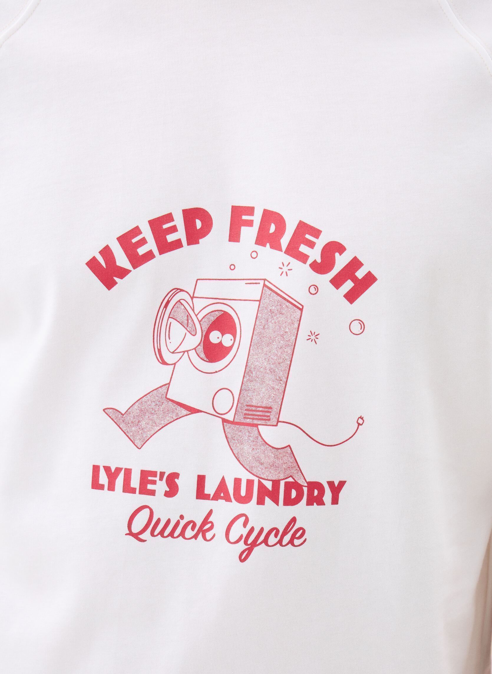 Tee-shirts manches courtes Keep Fresh Graphic T-Shirt homme blanc Lyle & Scott Tee-shirts manches courtes Keep Fresh Graphic T-Shirt homme blanc White/ Cherry Red