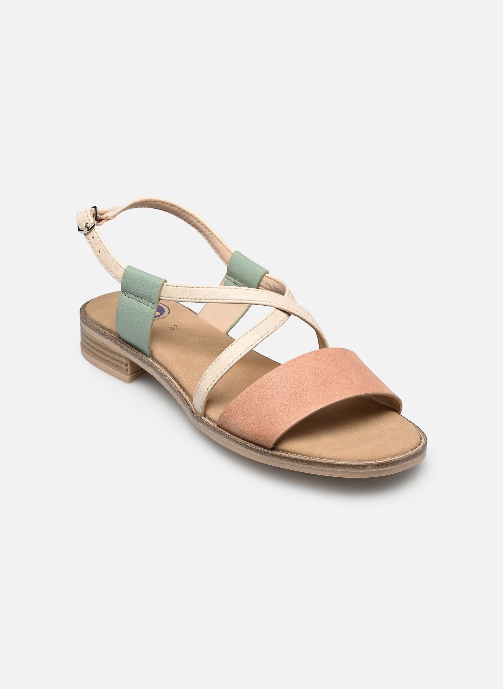 Flache Sandalen ACIANO W02701 damen rosa Comfeet Flache Sandalen ACIANO W02701 damen rosa Pink