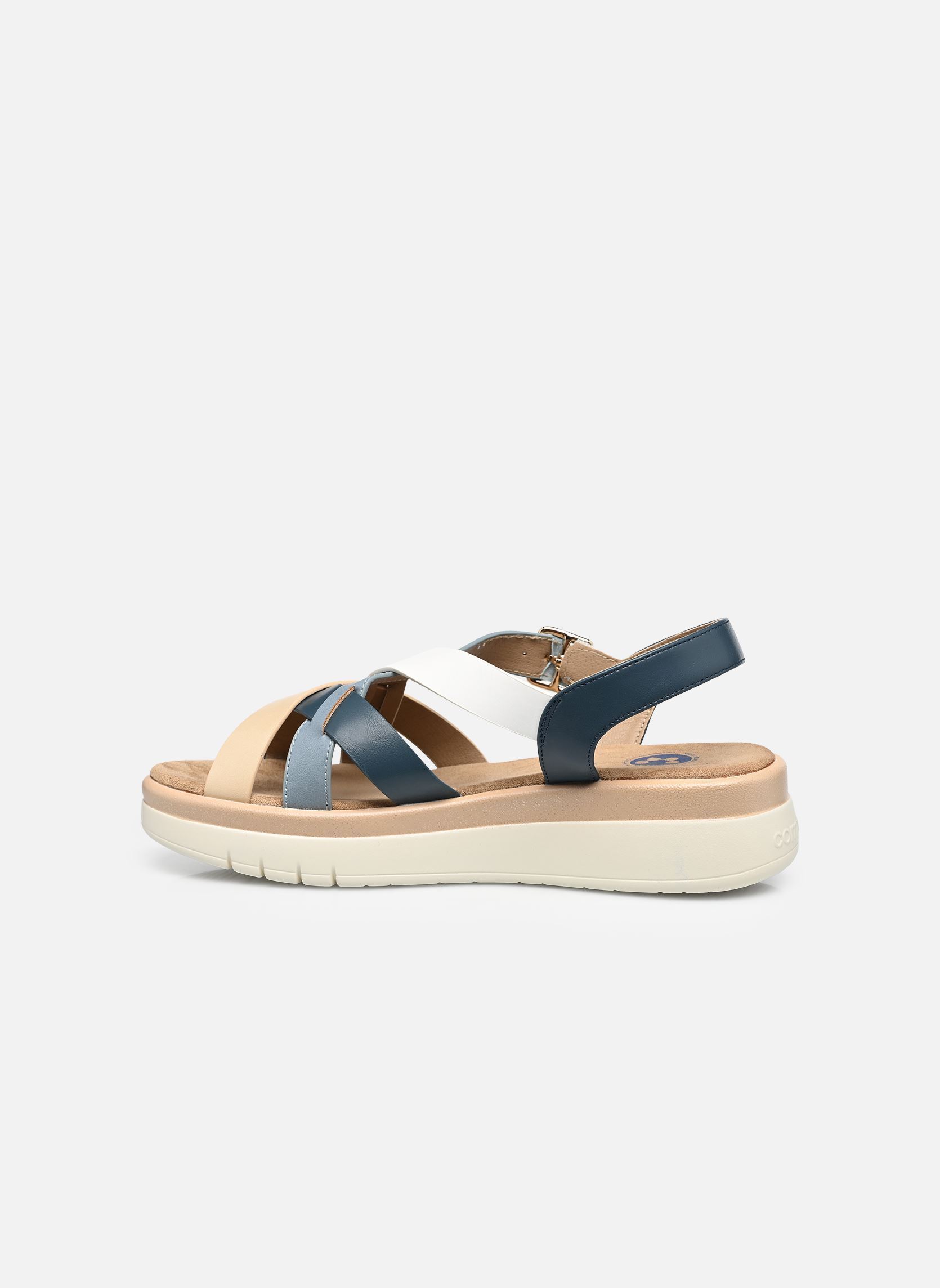 Keil- und Plateausandalen CANDIDO W10401 damen blau Comfeet Keil- und Plateausandalen CANDIDO W10401 damen blau NAVY