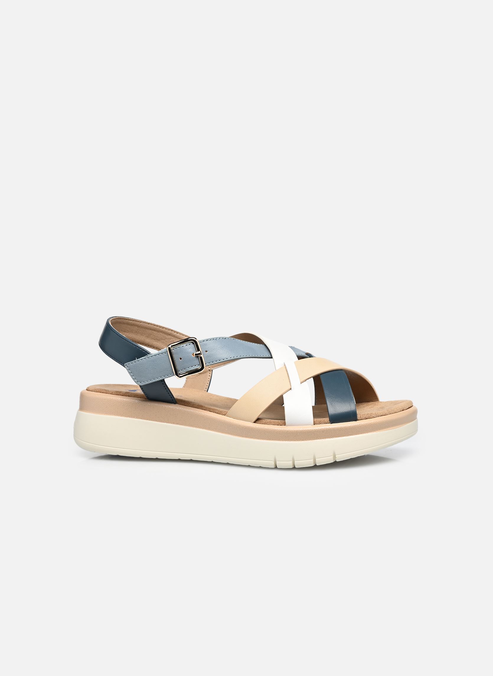 Keil- und Plateausandalen CANDIDO W10401 damen blau Comfeet Keil- und Plateausandalen CANDIDO W10401 damen blau NAVY