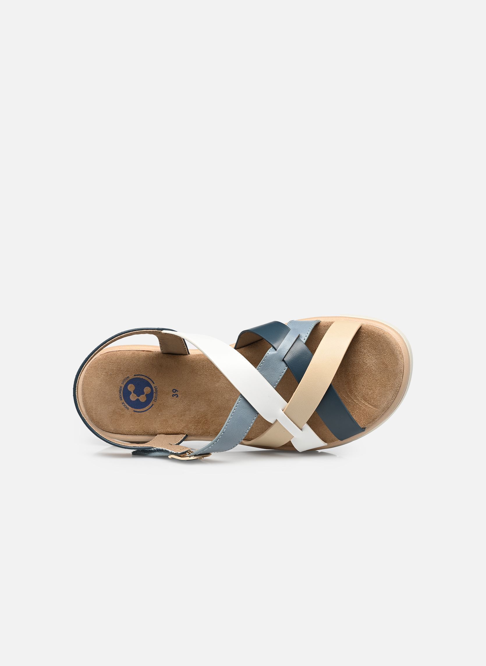 Keil- und Plateausandalen CANDIDO W10401 damen blau Comfeet Keil- und Plateausandalen CANDIDO W10401 damen blau NAVY