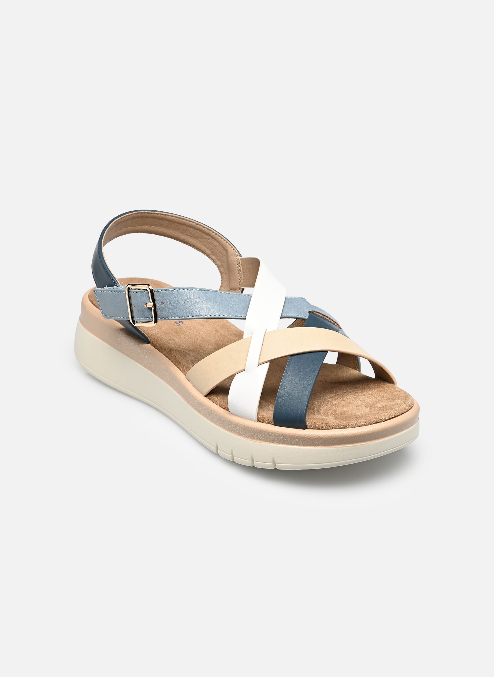 Keil- und Plateausandalen CANDIDO W10401 damen blau Comfeet Keil- und Plateausandalen CANDIDO W10401 damen blau NAVY