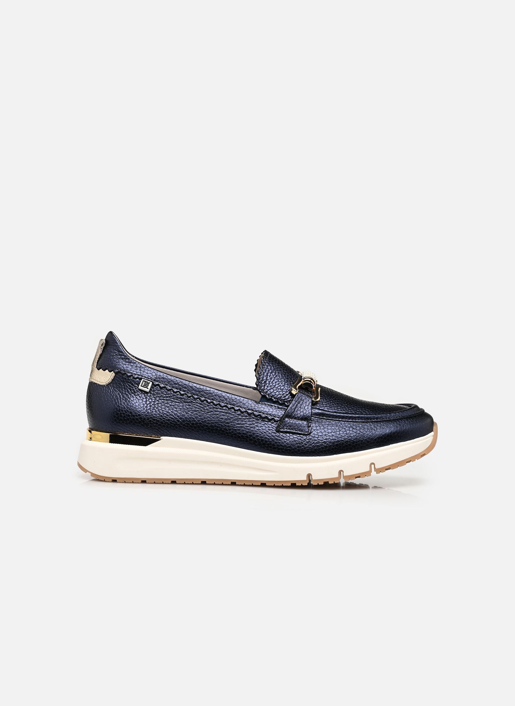 Mocassins SERENA D9655 dames blauw Dorking Mocassins SERENA D9655 dames blauw ALUMIN+LAMINADO OCEANO + PLATI