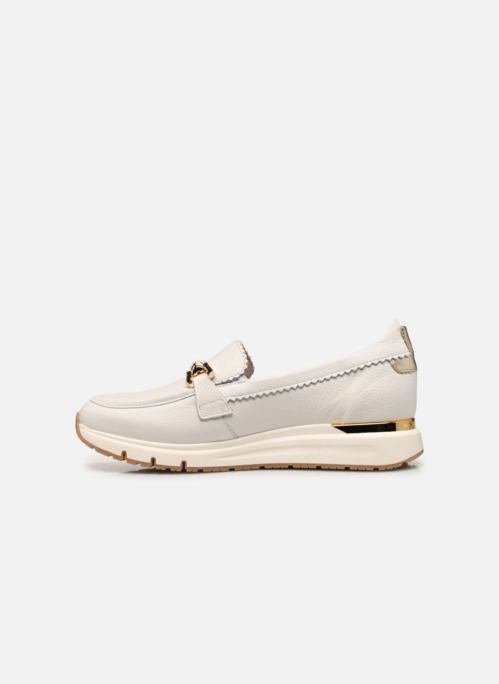 Mocassins SERENA D9655 dames wit Dorking Mocassins SERENA D9655 dames wit INDIOS+LAMINADO BLANCO + PLATI