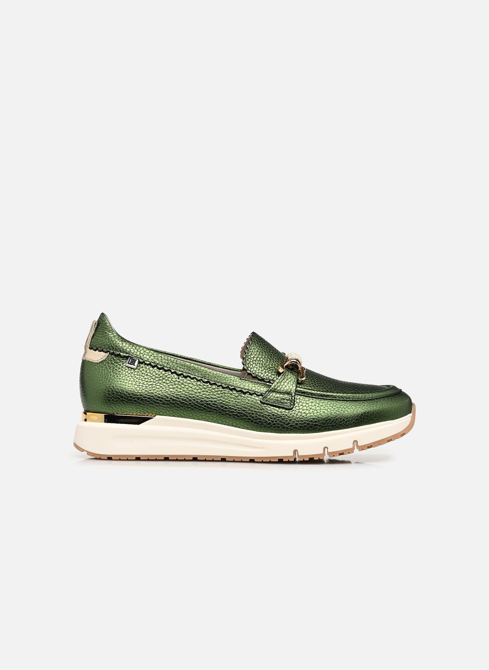 Loafer SERENA D9655 damen grün Dorking Loafer SERENA D9655 damen grün ALUMIN+LAMINADO BOSQUE + PLATI