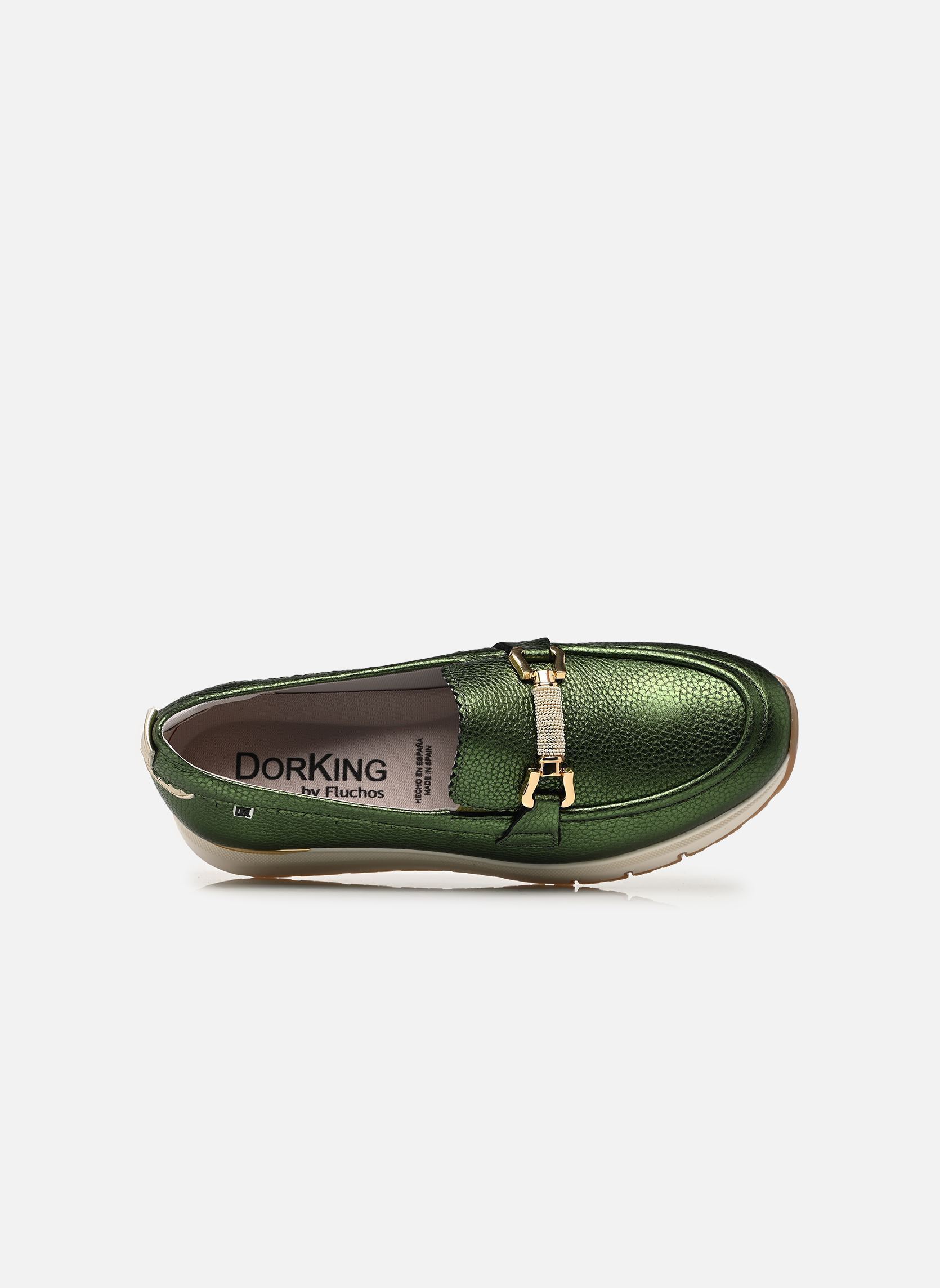 Loafer SERENA D9655 damen grün Dorking Loafer SERENA D9655 damen grün ALUMIN+LAMINADO BOSQUE + PLATI