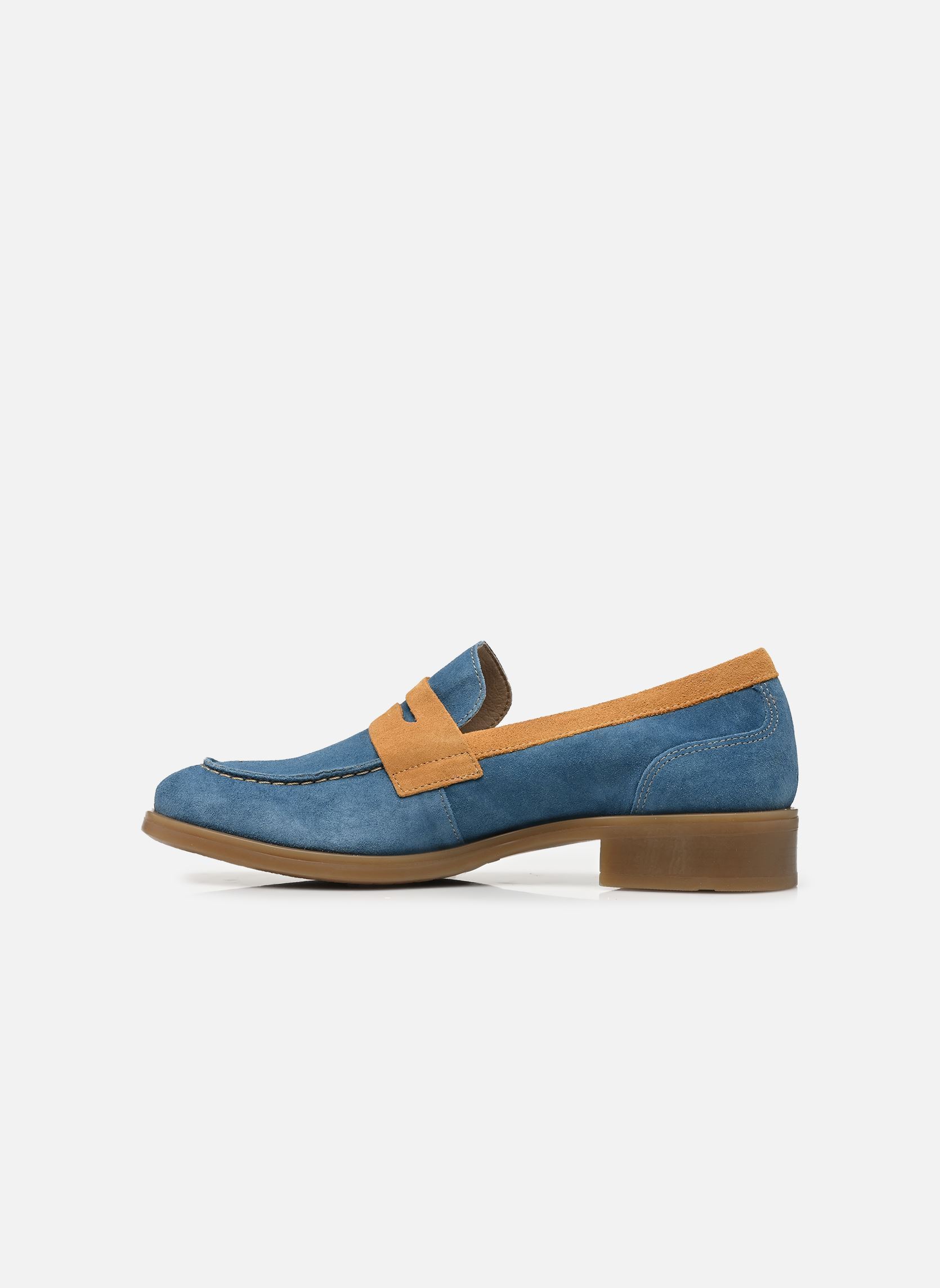 Mocasines HARVARD D9487 mujer azul Dorking Mocasines HARVARD D9487 mujer azul CALF+CALF NOCHE + CAMEL