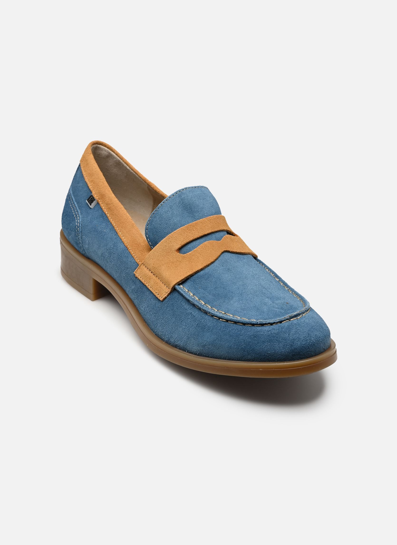 Mocasines HARVARD D9487 mujer azul Dorking Mocasines HARVARD D9487 mujer azul CALF+CALF NOCHE + CAMEL