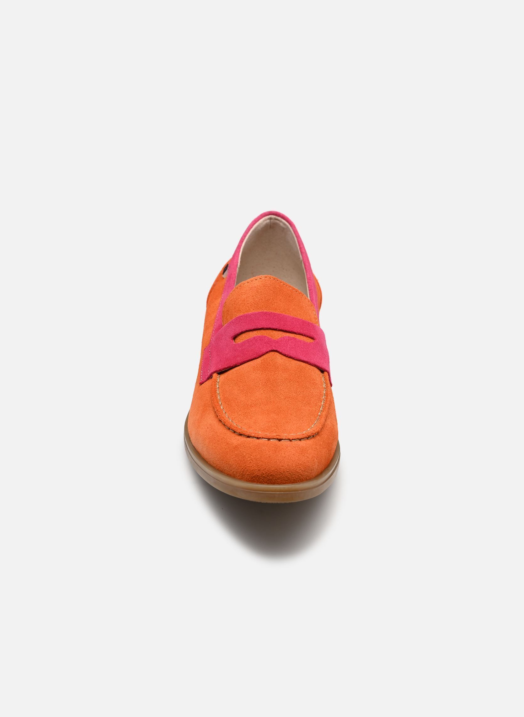 Mocassins HARVARD D9487 femme orange Dorking Mocassins HARVARD D9487 femme orange CALF+CALF ORANGE + FUCSIA