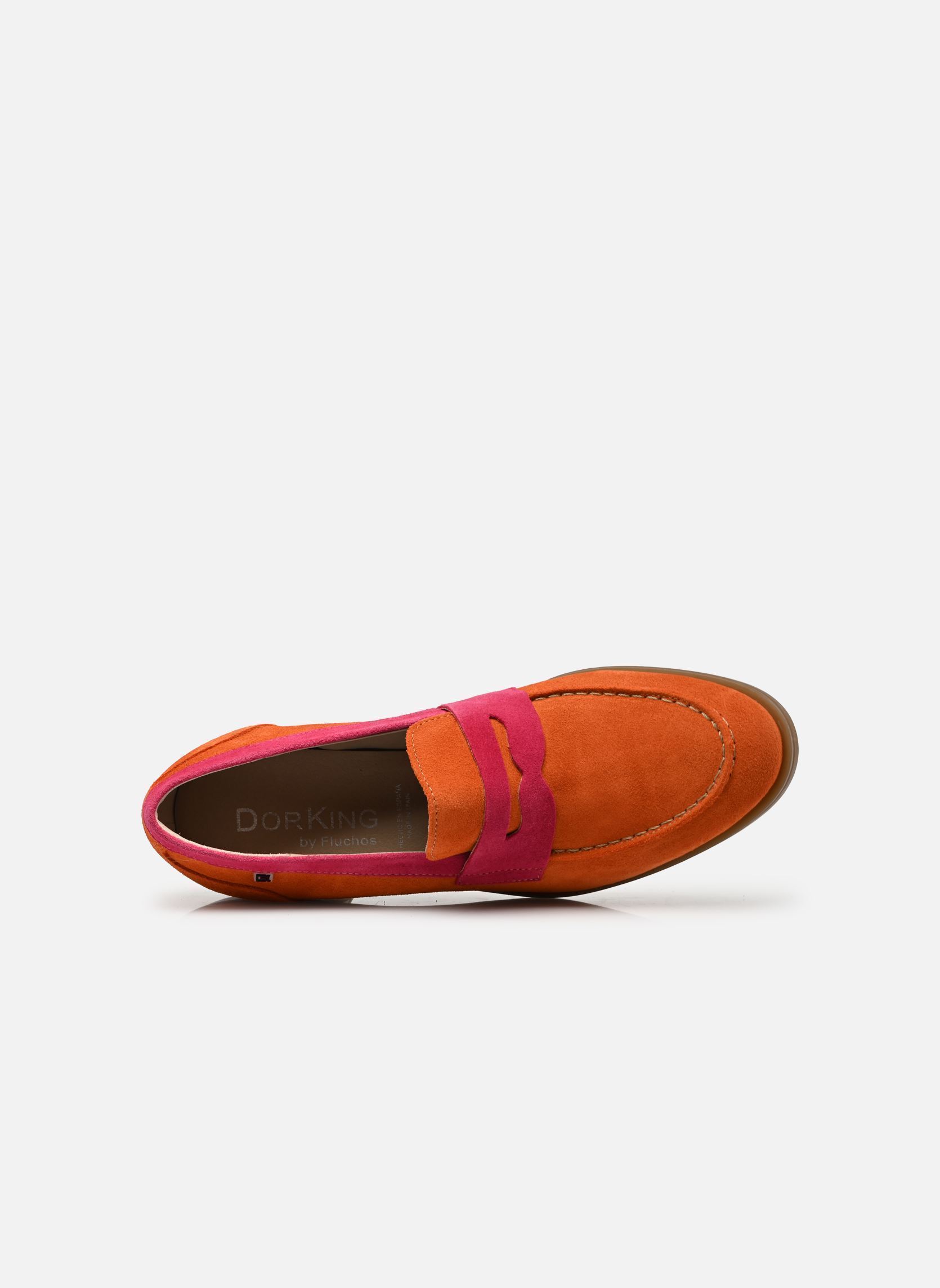 Mocassins HARVARD D9487 femme orange Dorking Mocassins HARVARD D9487 femme orange CALF+CALF ORANGE + FUCSIA