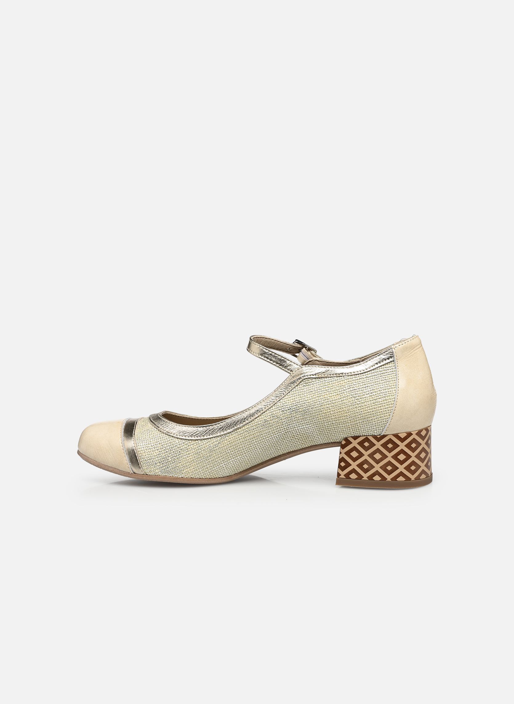 Pumps mit Riemchen FRIDA D9528 damen beige Dorking Pumps mit Riemchen FRIDA D9528 damen beige BOATER+NAPLA+LAMI PERLA + BEIG