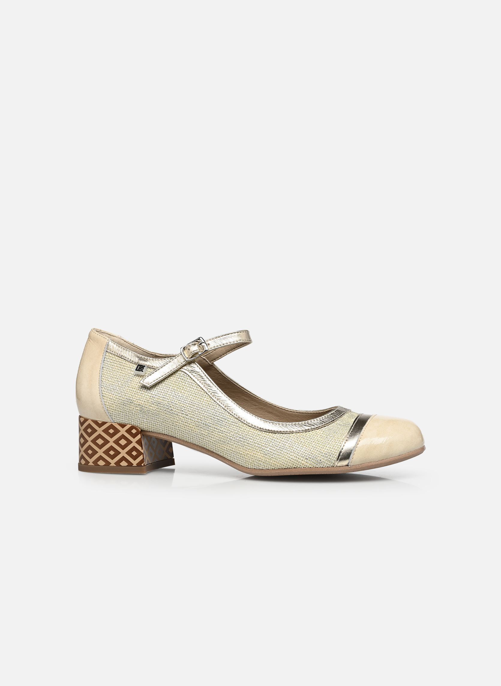 Pumps mit Riemchen FRIDA D9528 damen beige Dorking Pumps mit Riemchen FRIDA D9528 damen beige BOATER+NAPLA+LAMI PERLA + BEIG