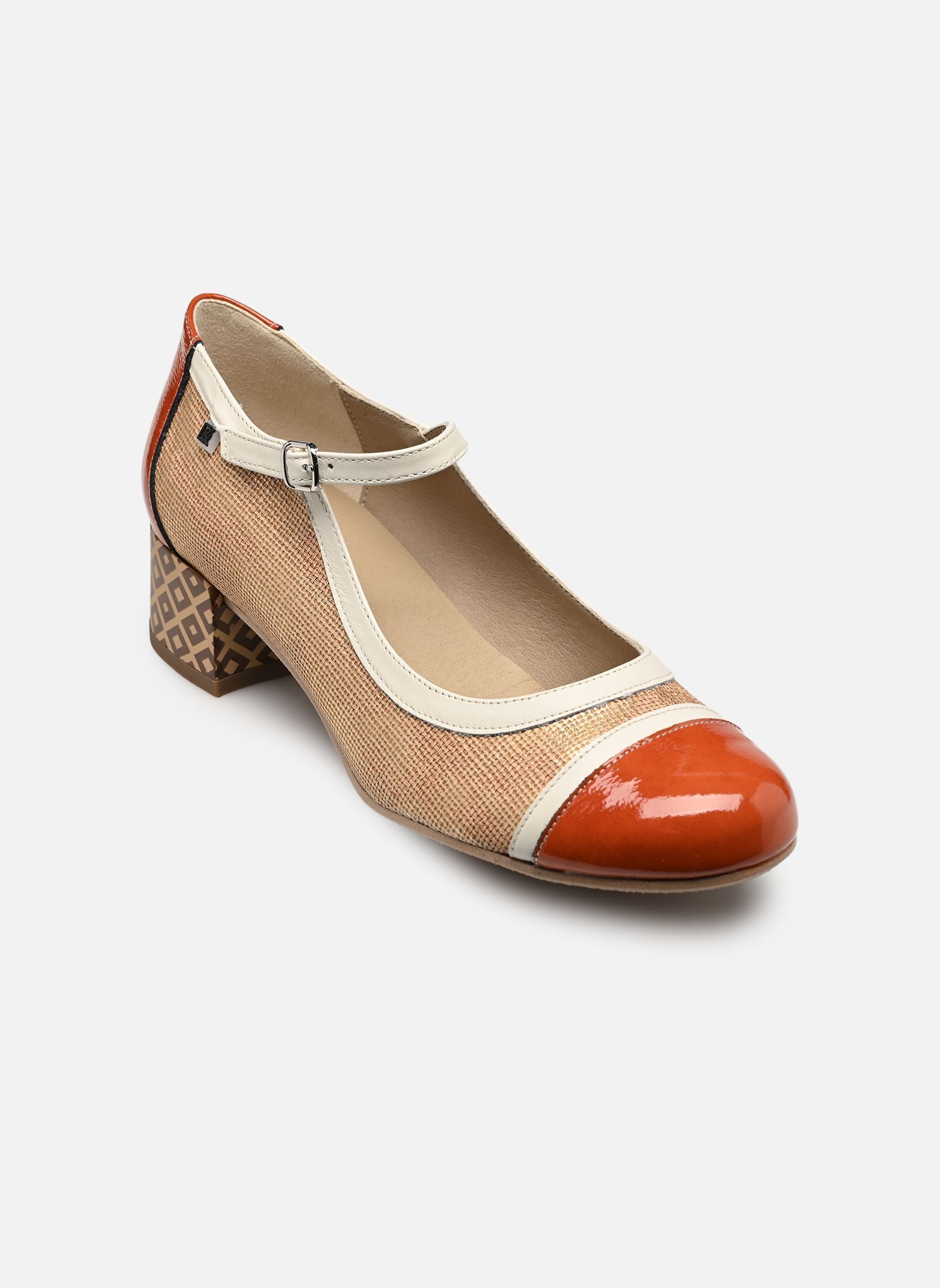 Escarpins à brides FRIDA D9528 femme multicolore Dorking Escarpins à brides FRIDA D9528 femme multicolore BOATER+NAPLA+SUGA NUDE + TEJA