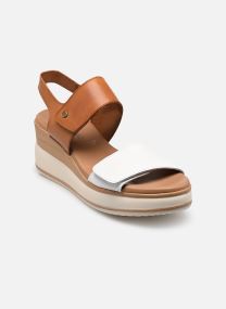 Sandales compensées et plateformes PRINCE D9643 femme blanc Dorking Sandales compensées et plateformes PRINCE D9643 femme blanc TEXAS+TEXAS BLANCO+CUERO B