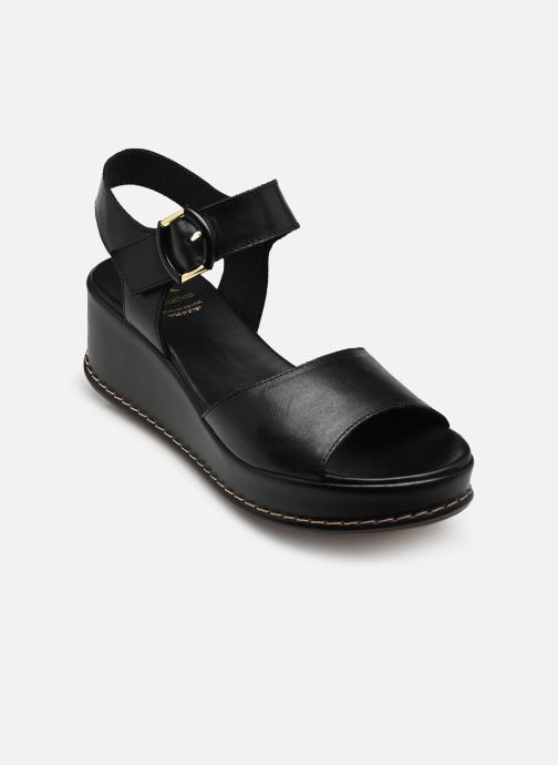 Dorking Sandales compensées et plateformes WINDY D9649 femme noir