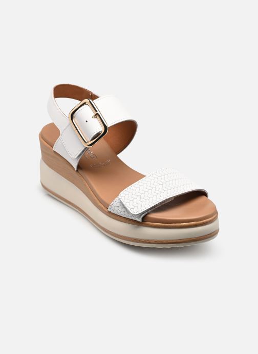 Dorking Sandales compensées et plateformes PRINCE D9642 femme blanc