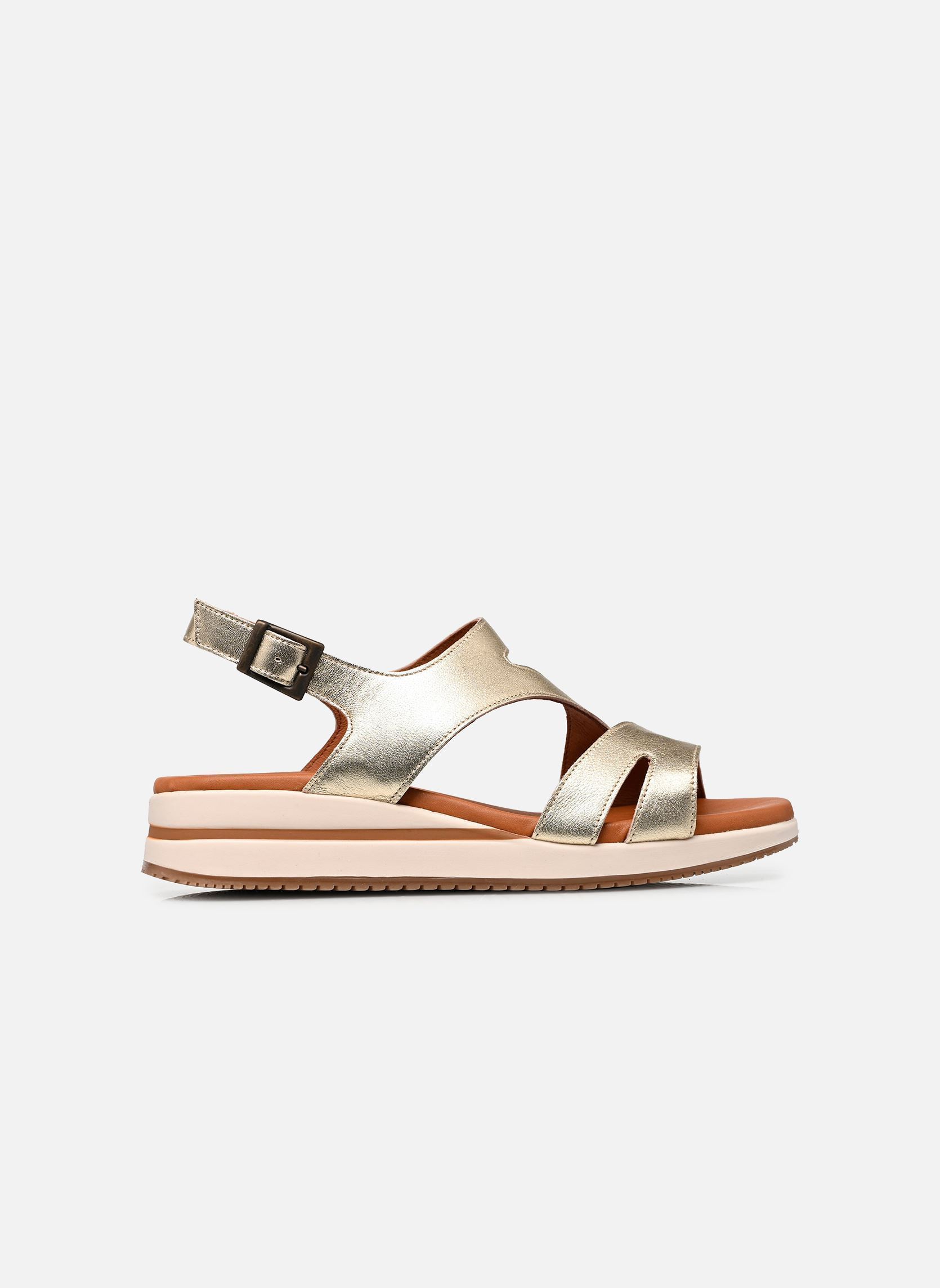 Sandali con zeppa e plateau MERLO D9688 donna oro e bronzo Dorking Sandali con zeppa e plateau MERLO D9688 donna oro e bronzo Cosmos Carrara