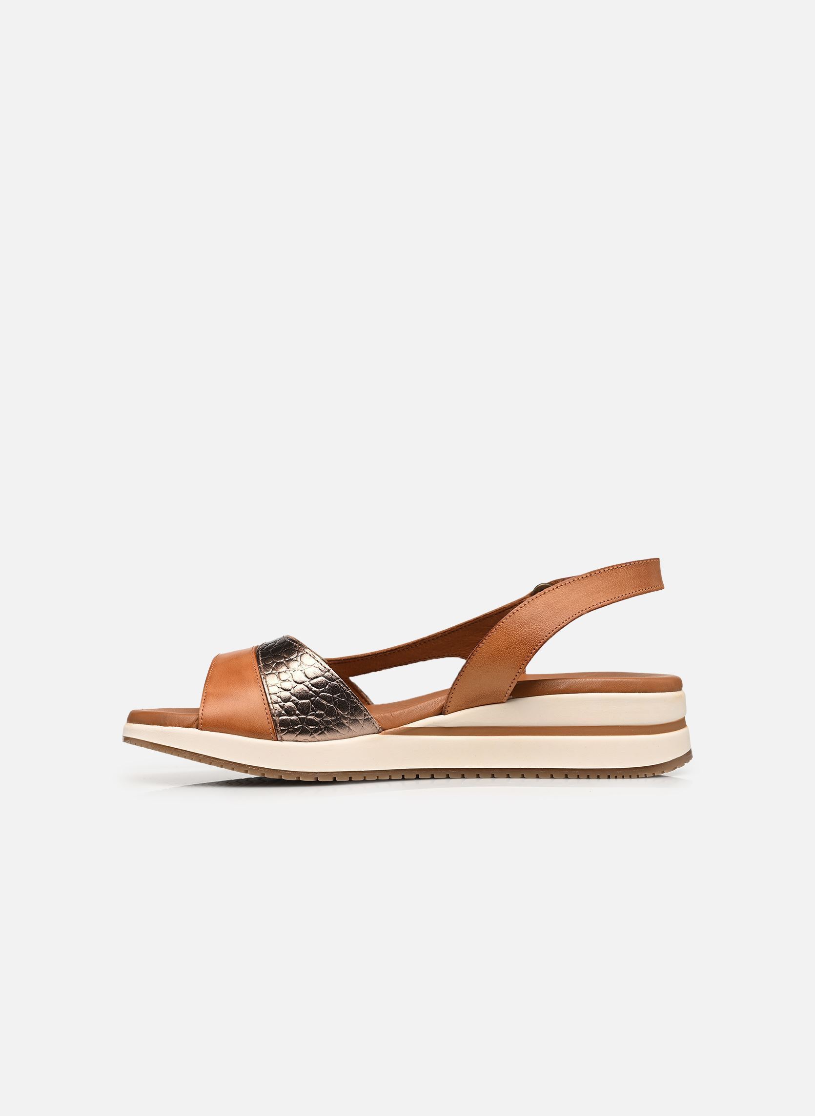Sandali con zeppa e plateau MERLO D9689 donna marrone Dorking Sandali con zeppa e plateau MERLO D9689 donna marrone TEXAS+TEXAS CUERO B + CAVA