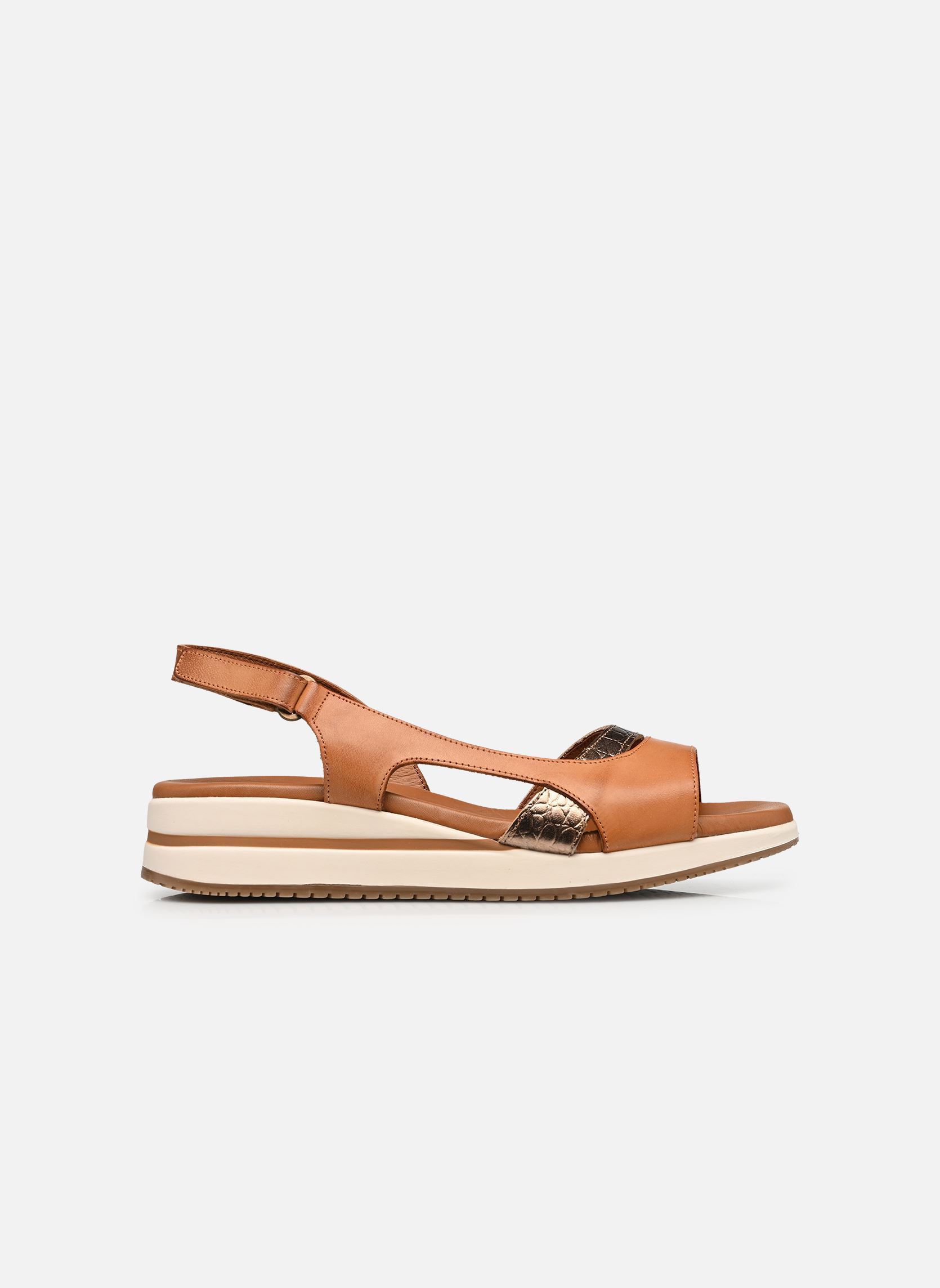 Sandali con zeppa e plateau MERLO D9689 donna marrone Dorking Sandali con zeppa e plateau MERLO D9689 donna marrone TEXAS+TEXAS CUERO B + CAVA
