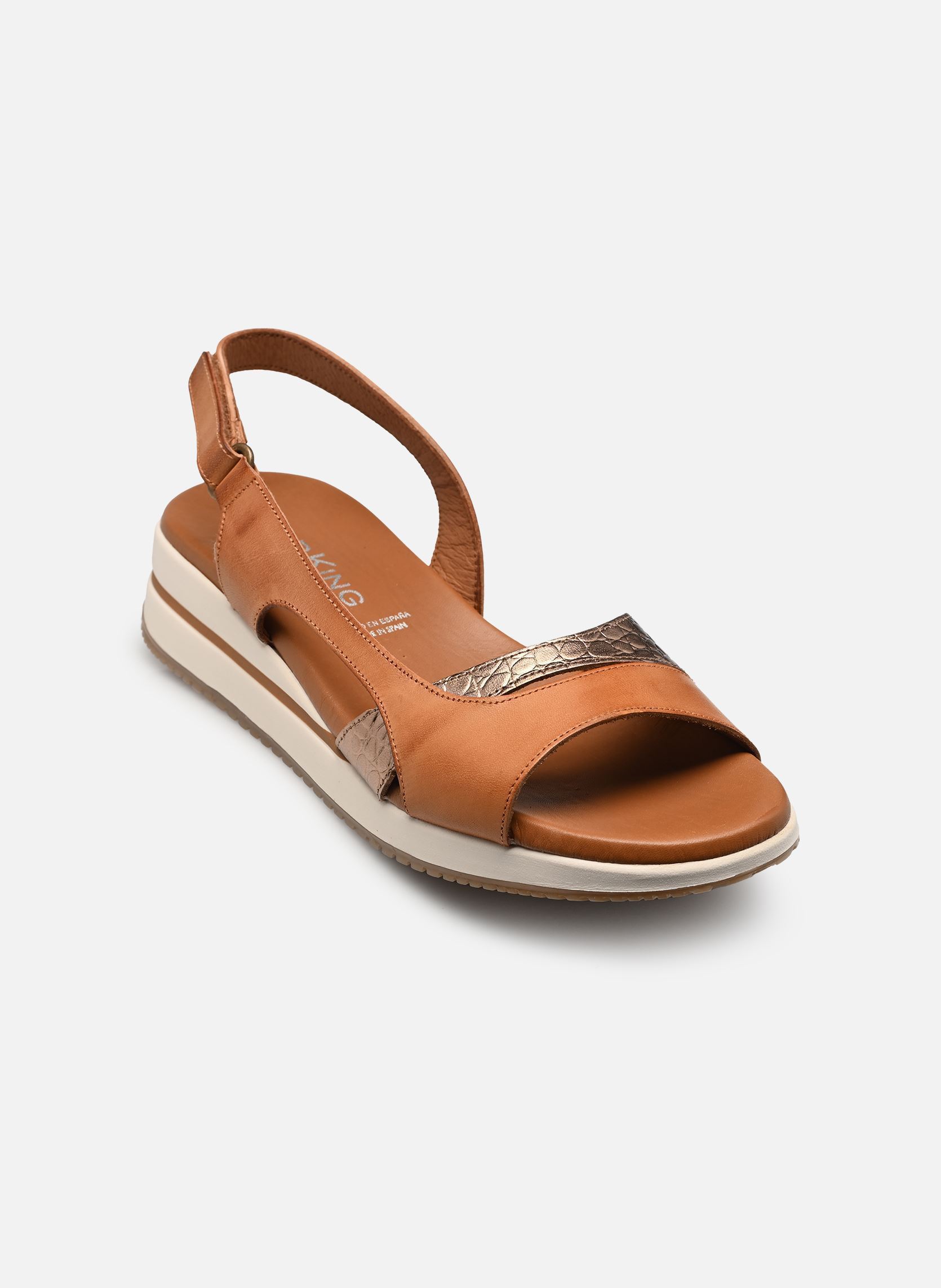 Sandali con zeppa e plateau MERLO D9689 donna marrone Dorking Sandali con zeppa e plateau MERLO D9689 donna marrone TEXAS+TEXAS CUERO B + CAVA