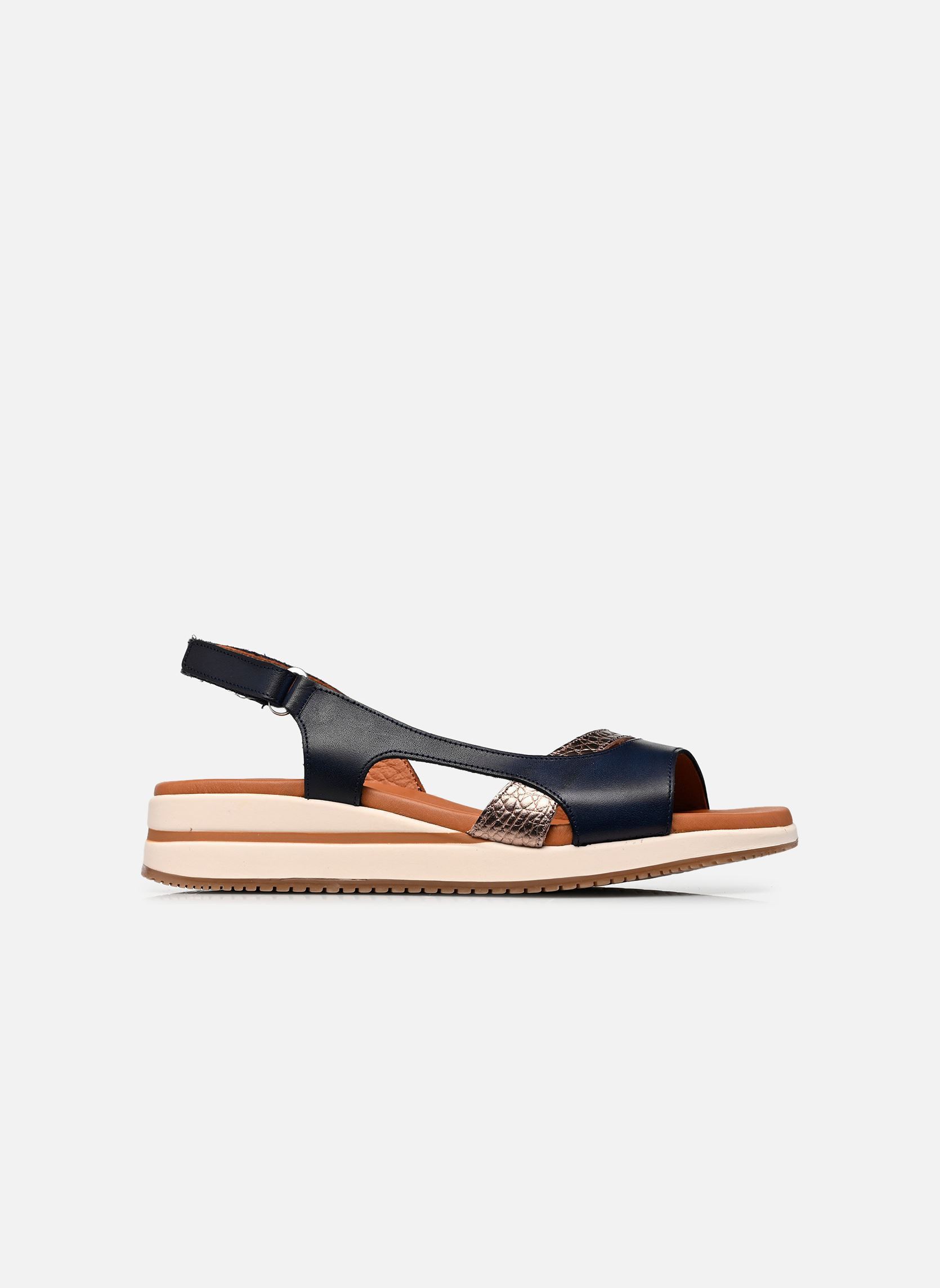 Sandales compensées et plateformes MERLO D9689 femme bleu Dorking Sandales compensées et plateformes MERLO D9689 femme bleu TEXAS+TEXAS MARINO + CAVA