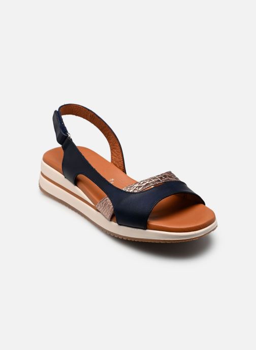 Dorking Sandales compensées et plateformes MERLO D9689 femme bleu
