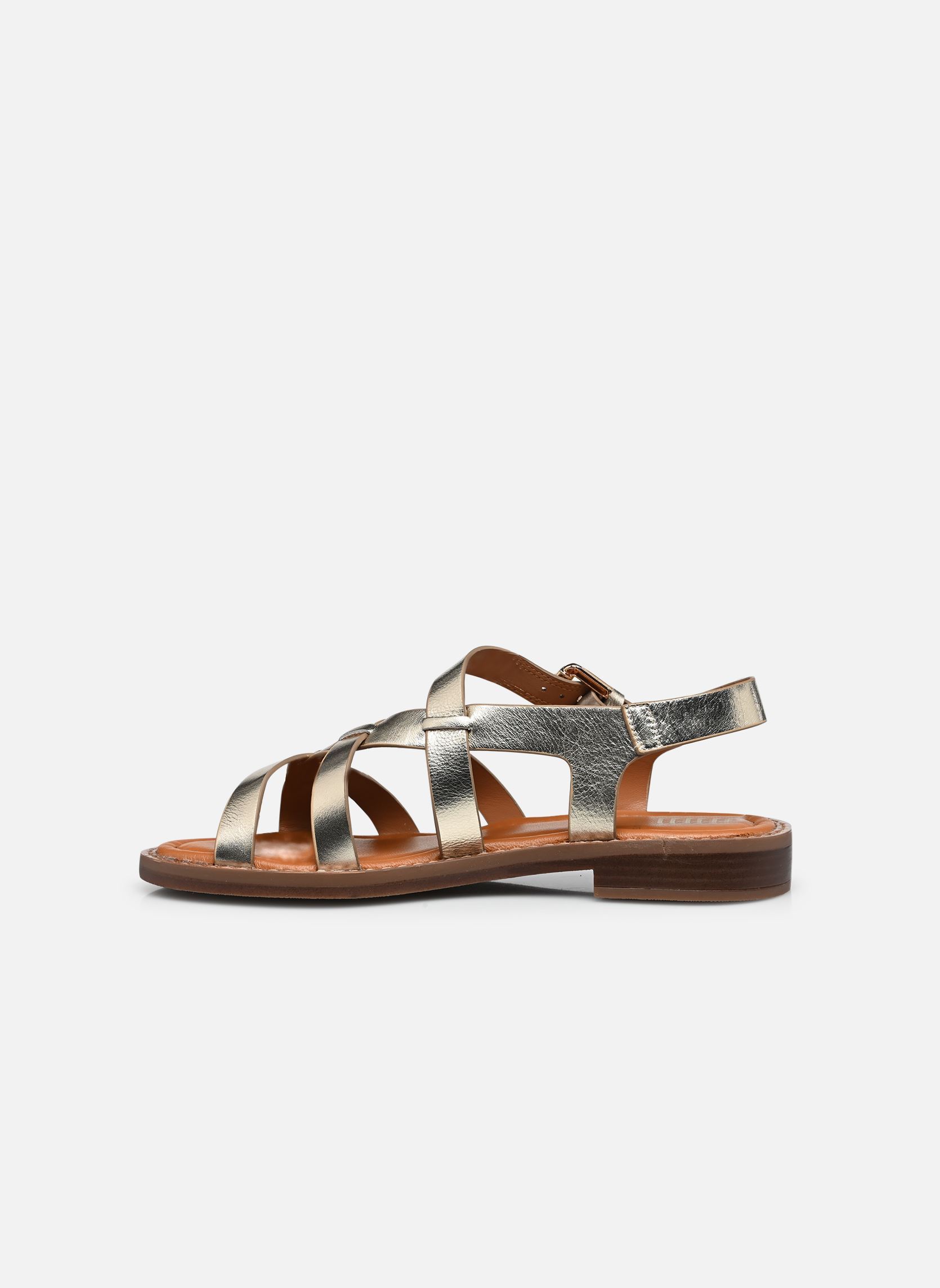 Sandales EGA D9730 femme or et bronze Dorking Sandales EGA D9730 femme or et bronze LAMINADO PLATINO