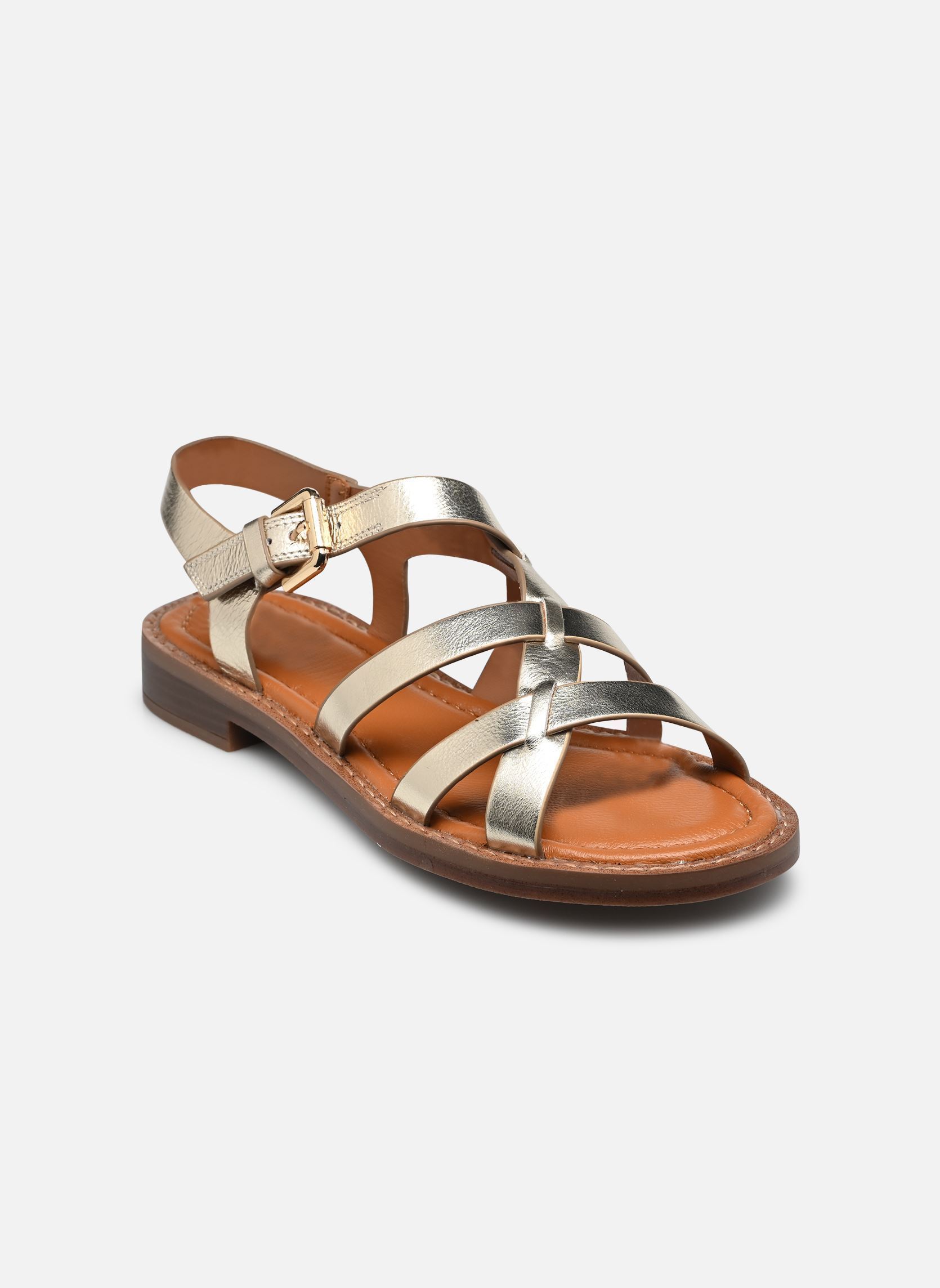 Sandales EGA D9730 femme or et bronze Dorking Sandales EGA D9730 femme or et bronze LAMINADO PLATINO