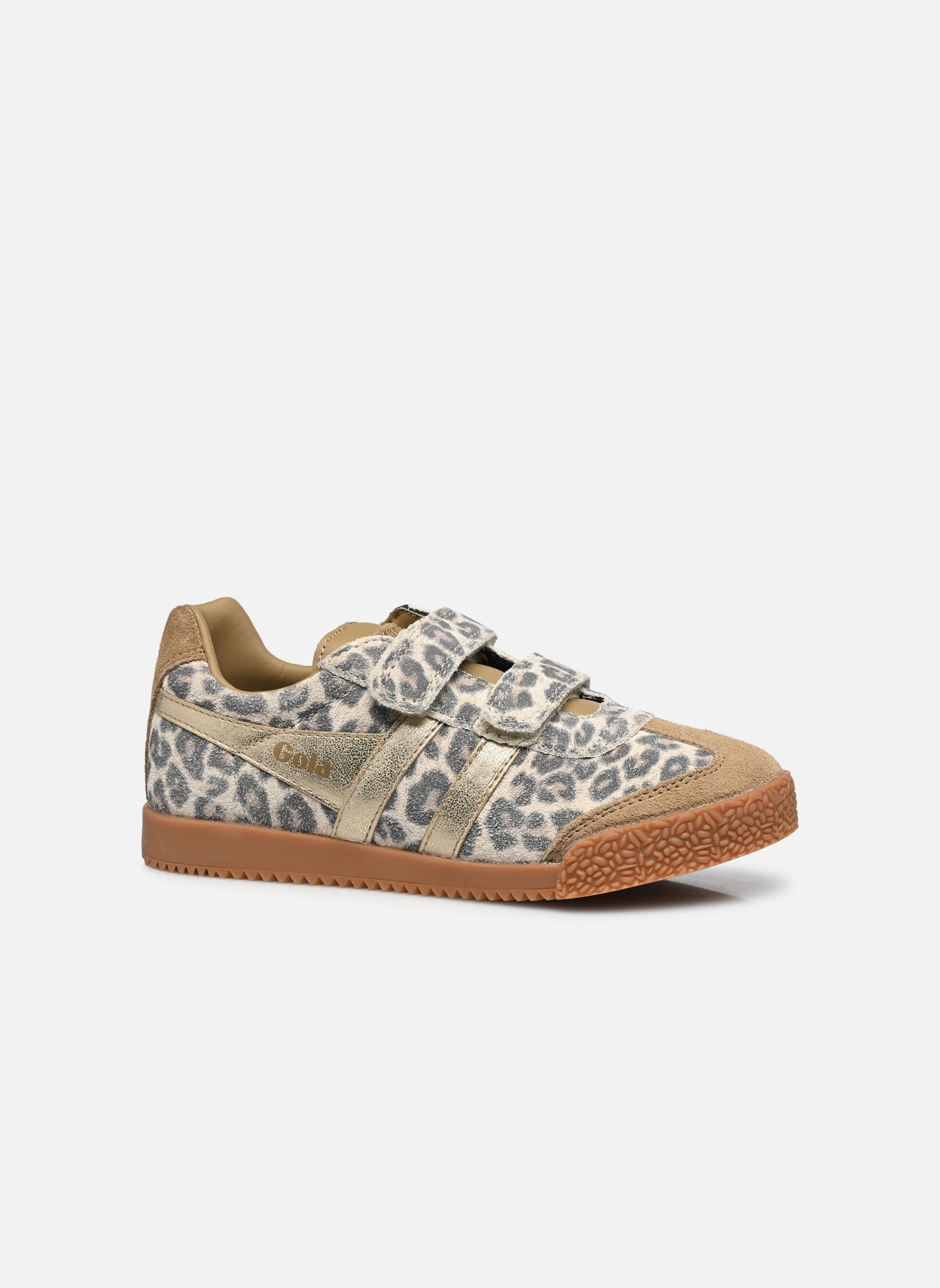 Baskets basses Harrier Safari Strap fille beige Gola Baskets basses Harrier Safari Strap fille beige SNOW LEOPARD/LIGHT CARAMEL/GOL