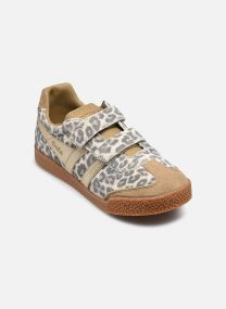 Baskets basses Harrier Safari Strap fille beige Gola Baskets basses Harrier Safari Strap fille beige SNOW LEOPARD/LIGHT CARAMEL/GOL