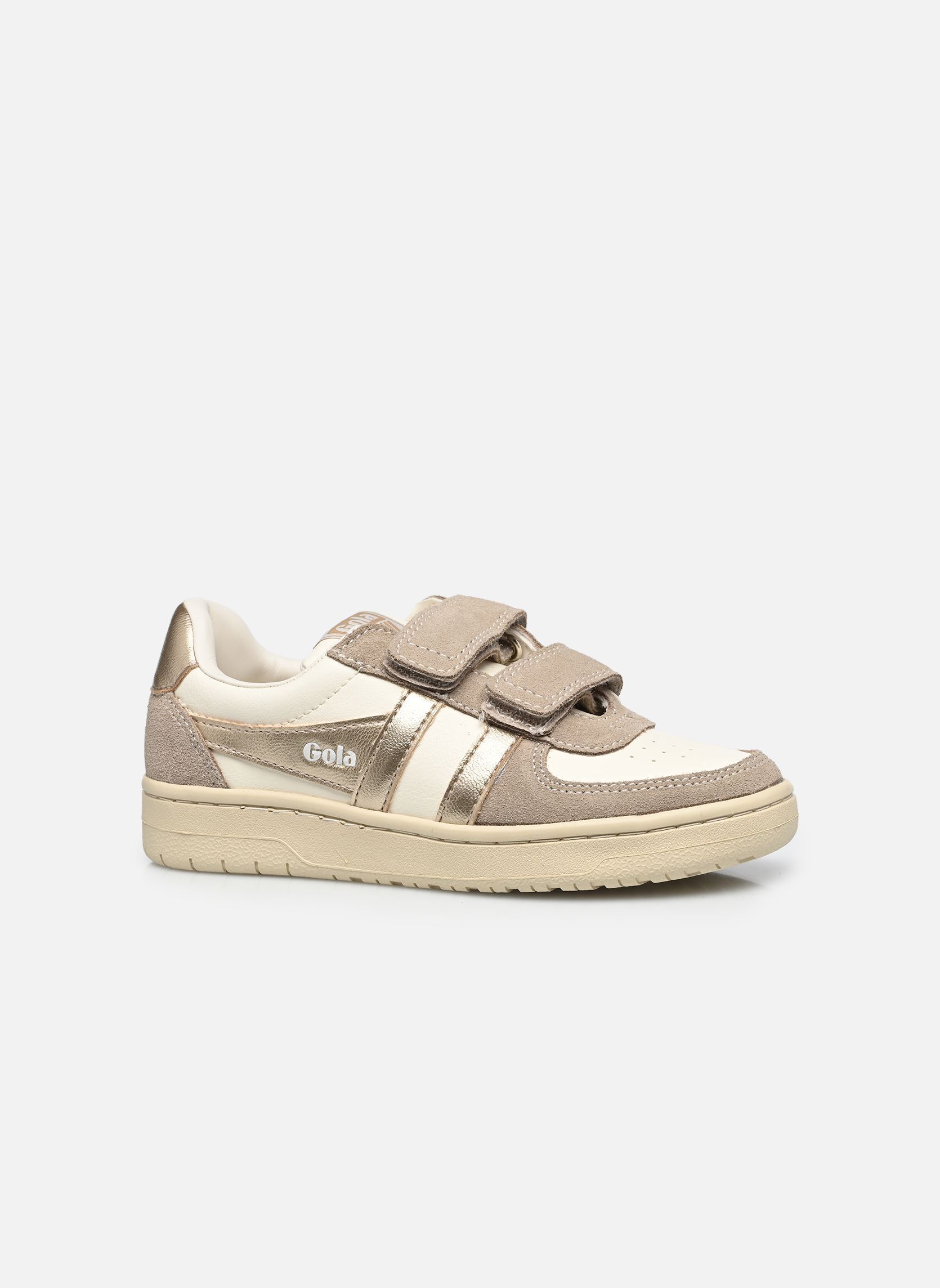 Baskets Hawk Mirror Strap fille blanc Gola Baskets Hawk Mirror Strap fille blanc Off White/Gold