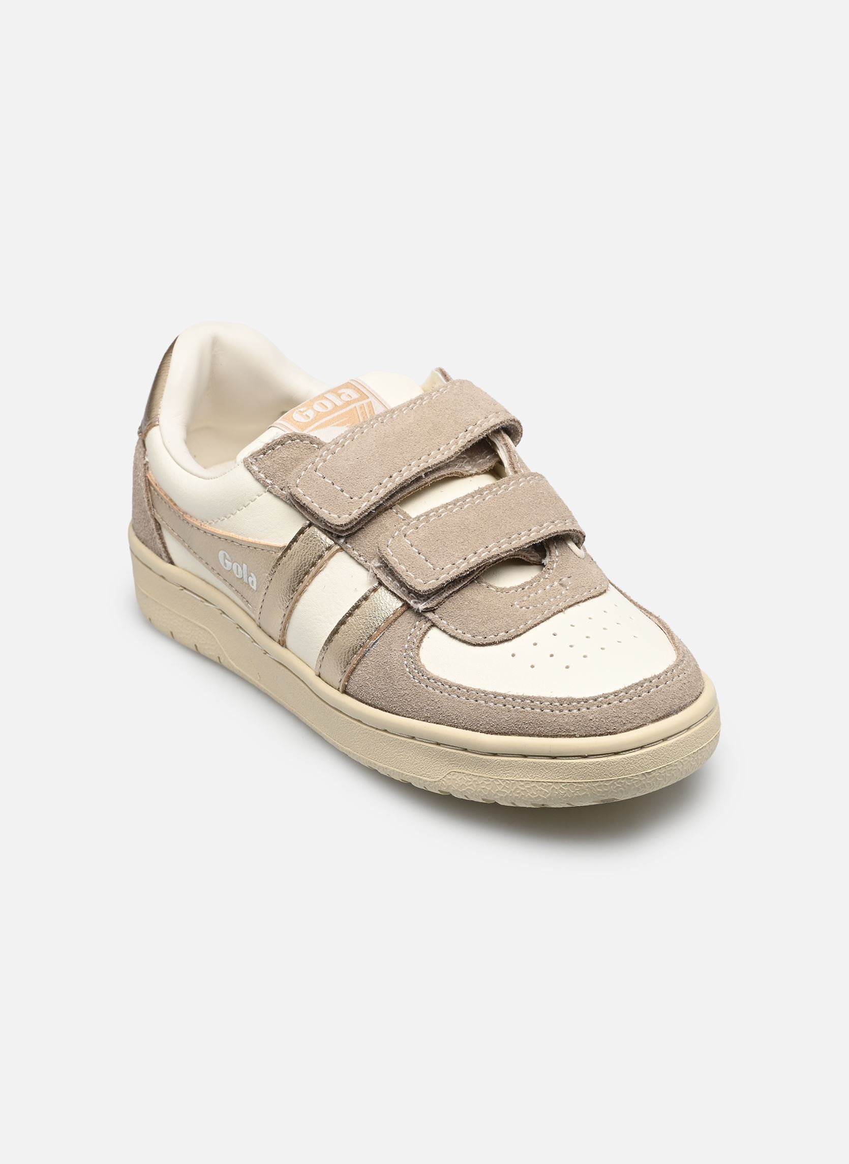 Baskets Hawk Mirror Strap fille blanc Gola Baskets Hawk Mirror Strap fille blanc Off White/Gold