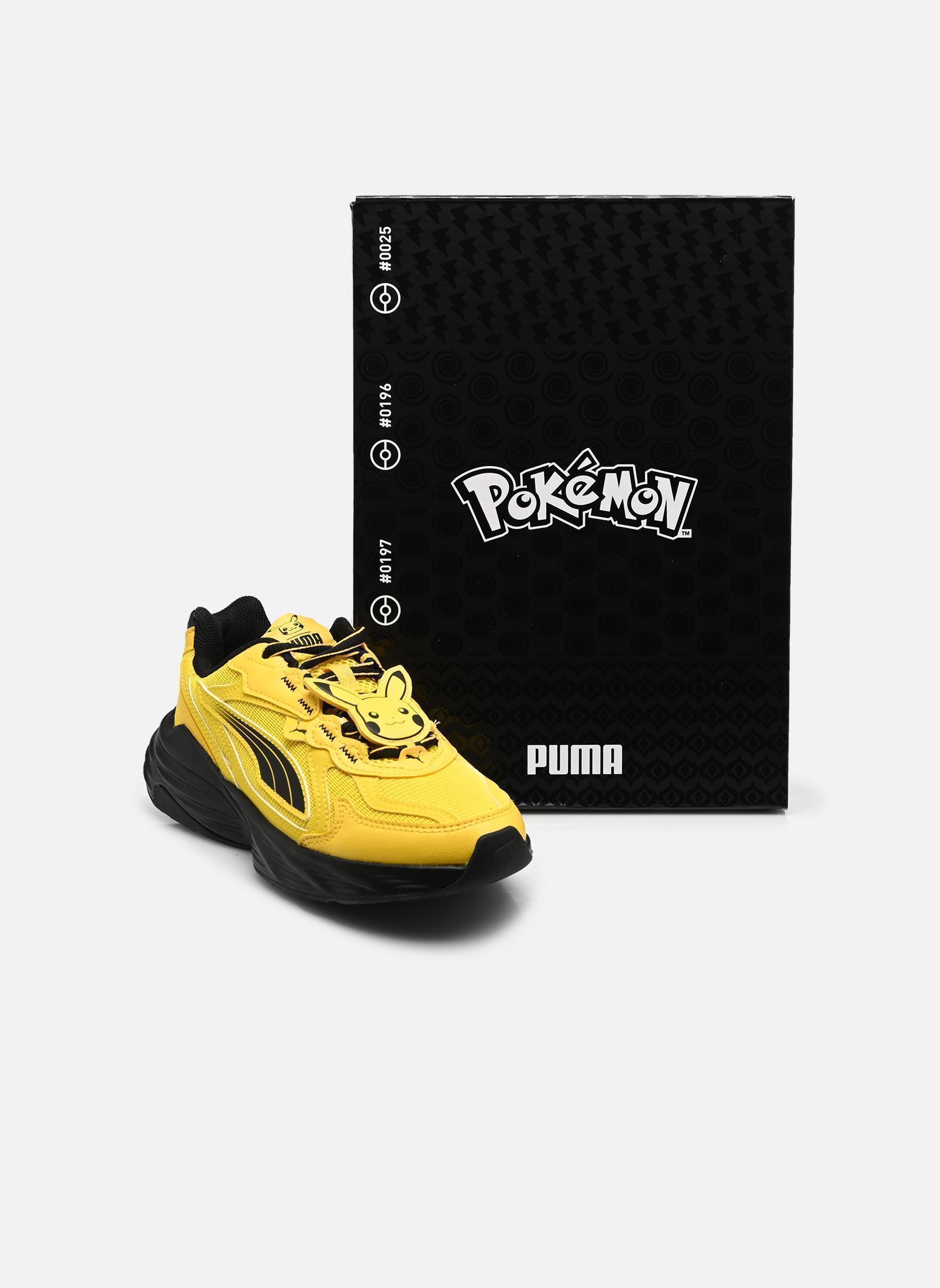 Baskets basses Fade Nitro Pikachu P garçon jaune Puma Baskets basses Fade Nitro Pikachu P garçon jaune Energizing Yellow-PUMA Black