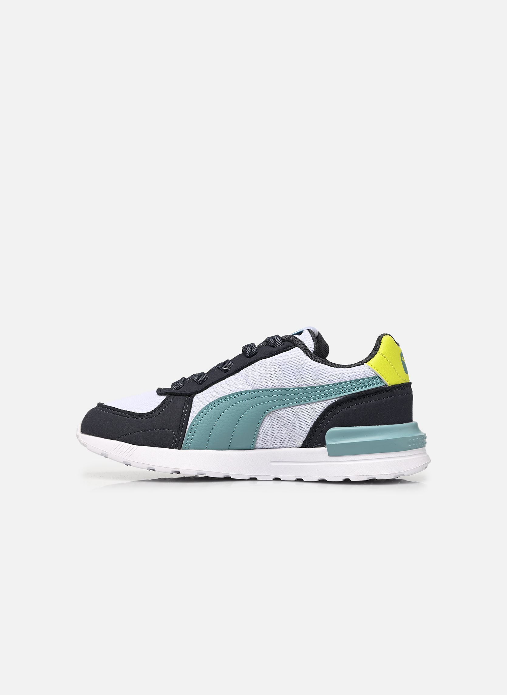 Baskets basses Graviton AC PS garçon multicolore Puma Baskets basses Graviton AC PS garçon multicolore PUMA WHITE-BALTIC SEA BLUE-STR